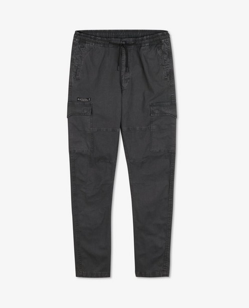 Pantalons - Pantalon cargo gris foncé