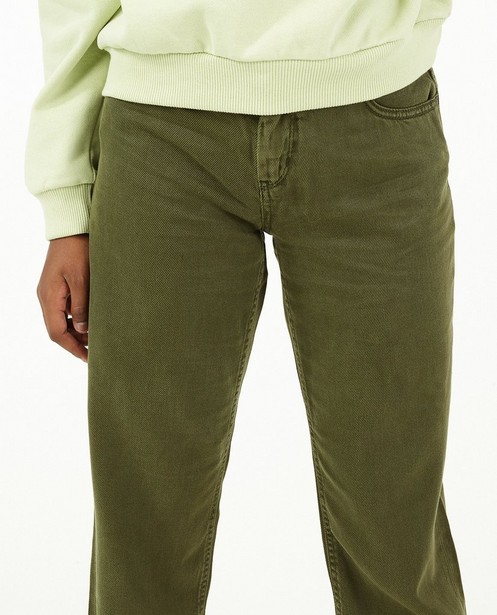 Jeans - Groene straight broek Lene