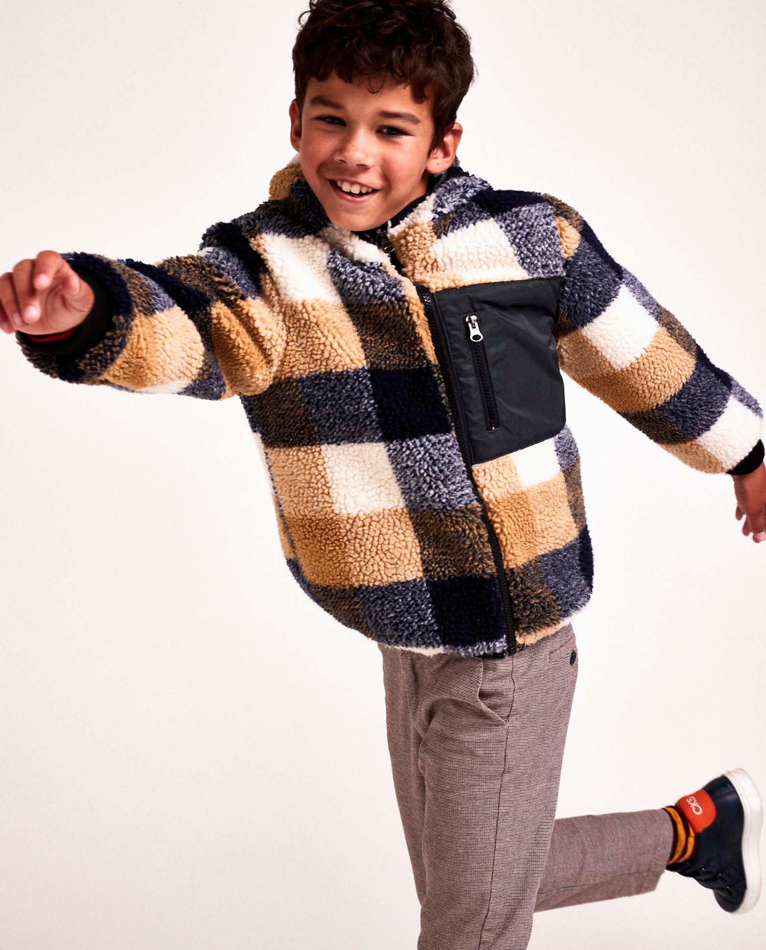 Omkeerbare jas met geruite teddy CKS - null - CKS