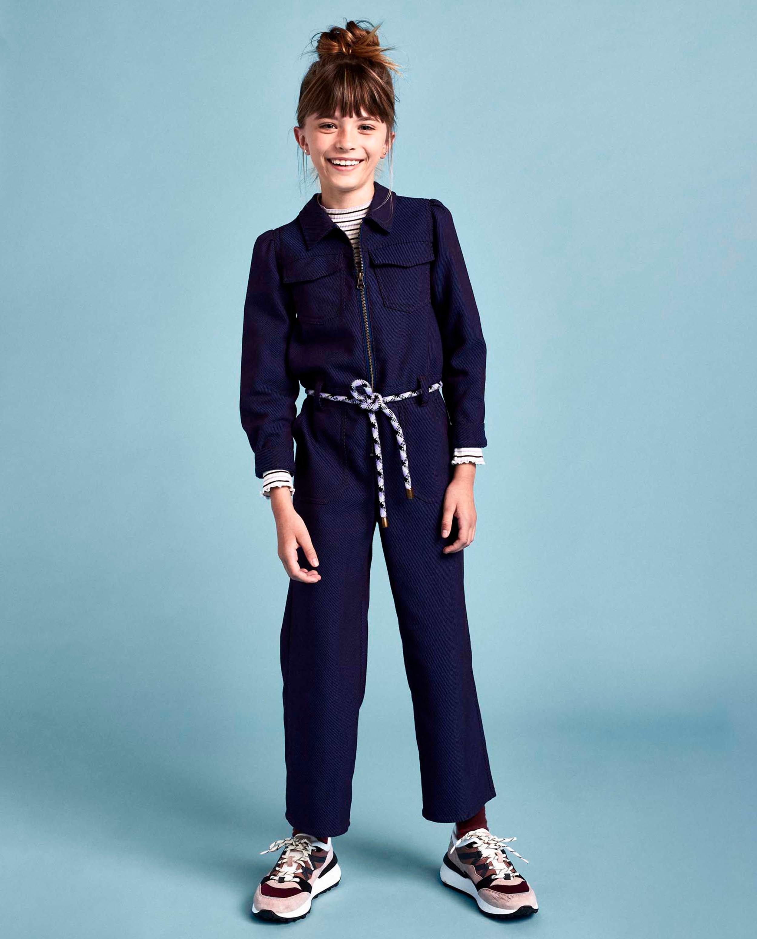 Paars jumpsuit met rib CKS - en blauw - CKS