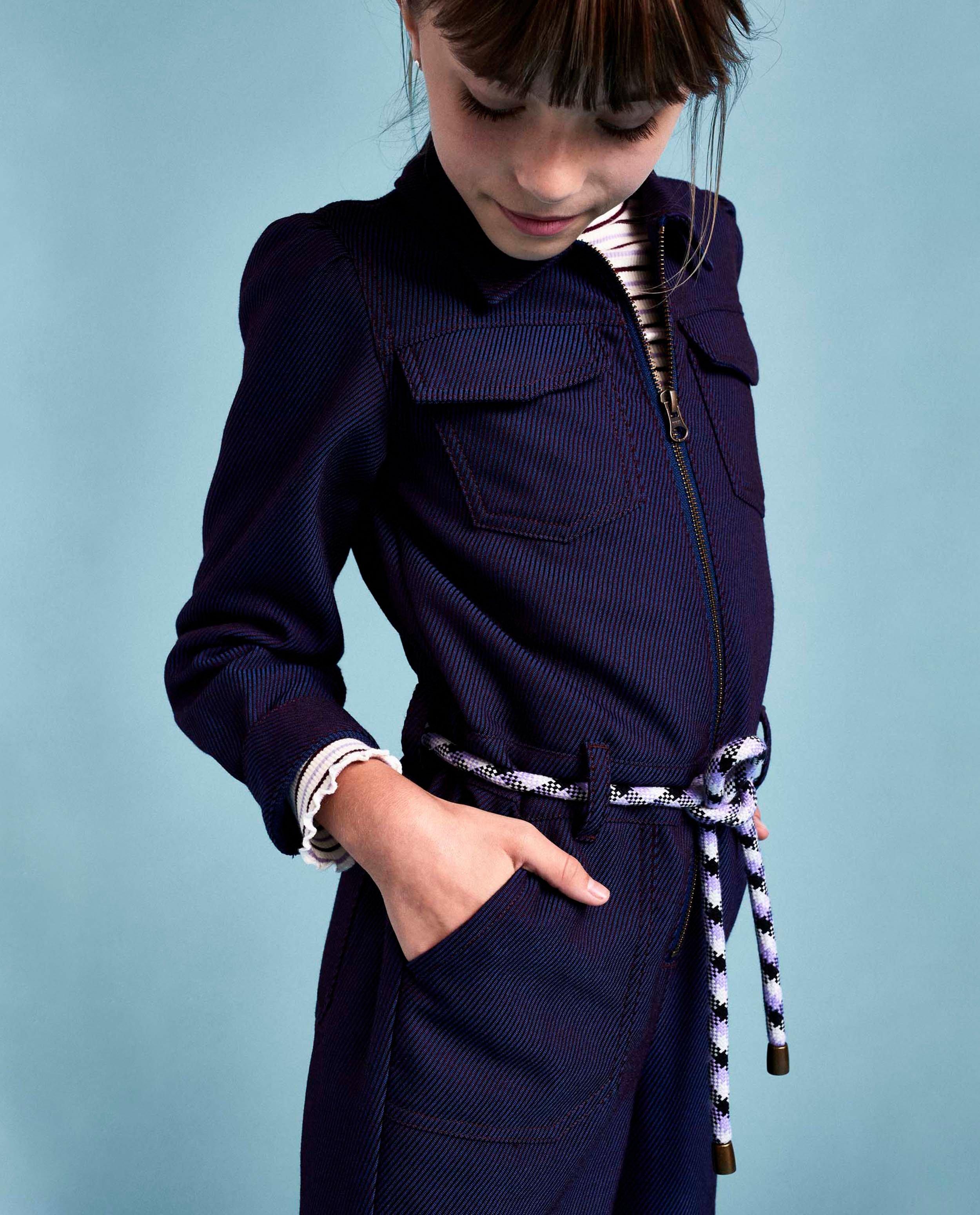 Jumpsuits - Paars jumpsuit met rib CKS
