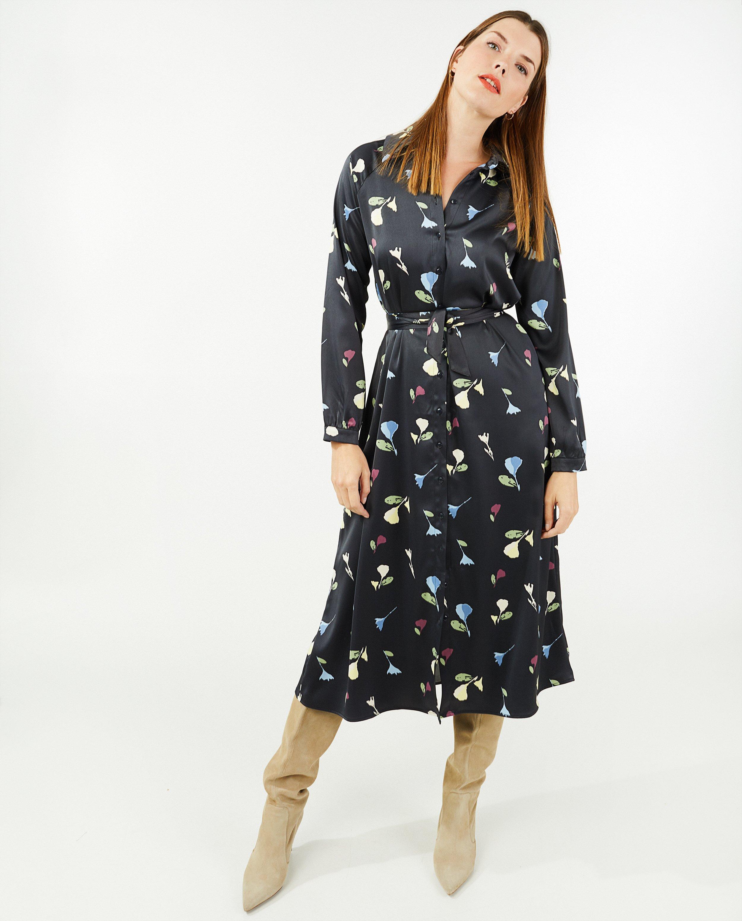 Robes - Robe à imprimé fleuri, femmes