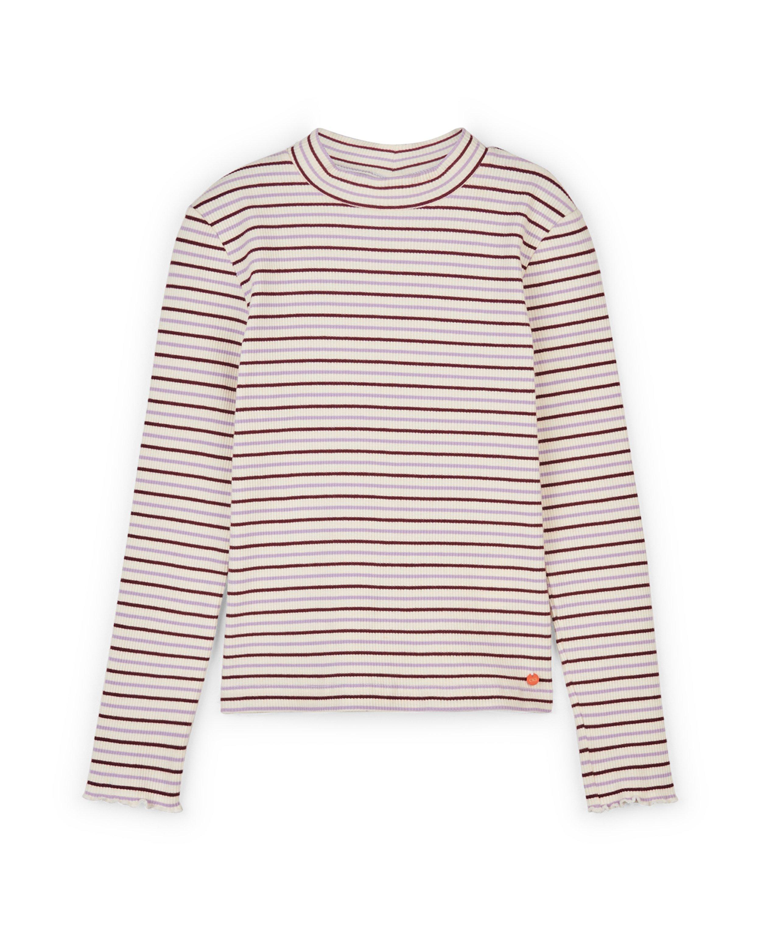 T-shirts - Witte longsleeve met strepen CKS