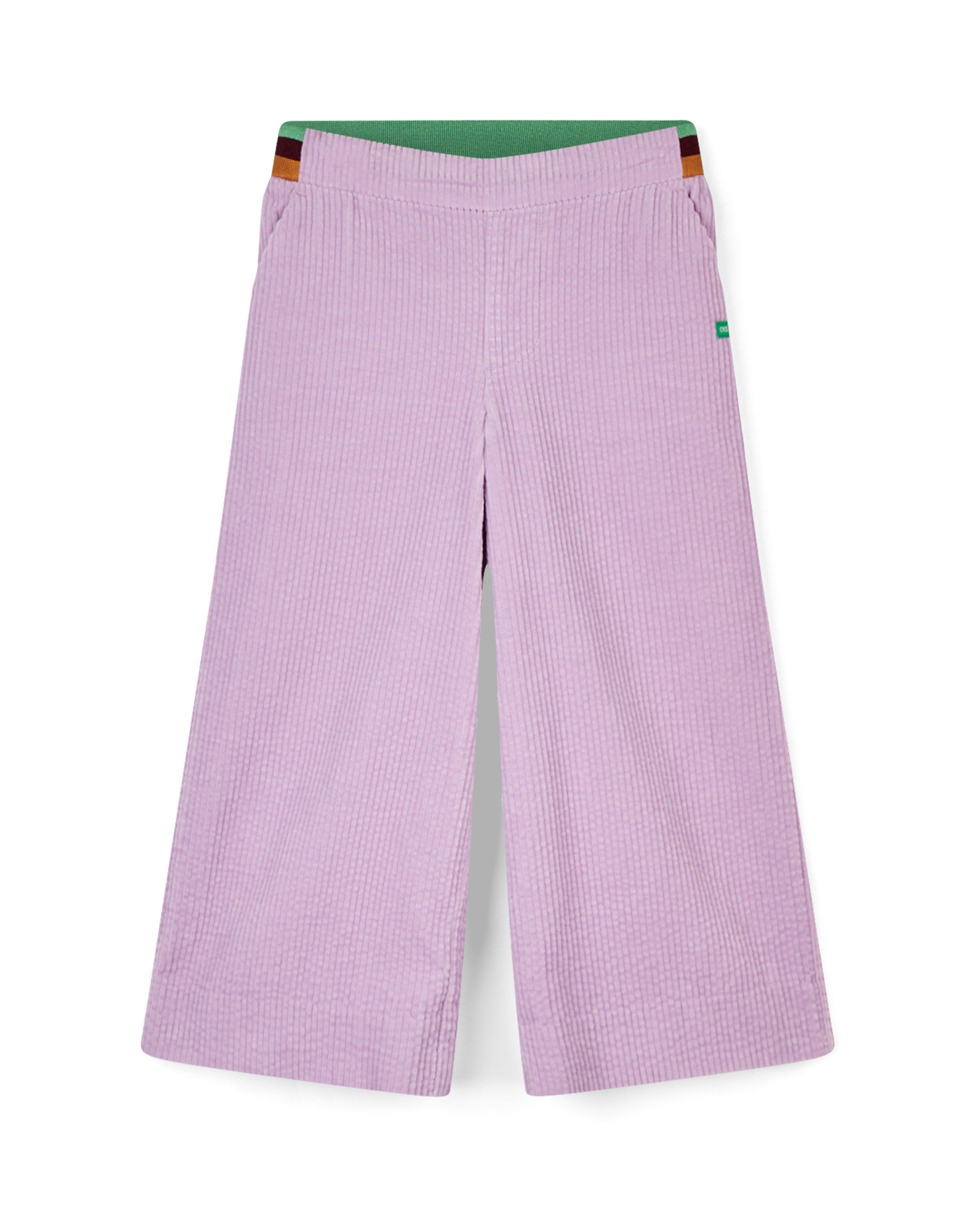 Broeken - Lila broek van ribfluweel CKS