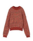 Pull rouge à motif CKS - en fin tricot - CKS