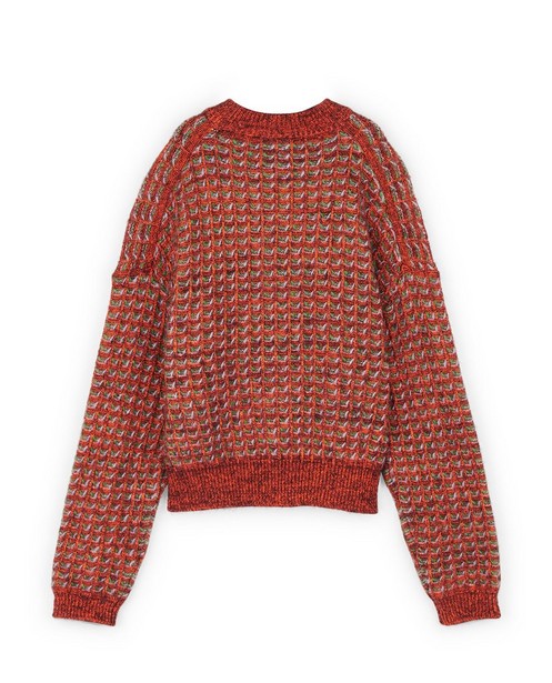 Truien - Rode trui met patroon CKS