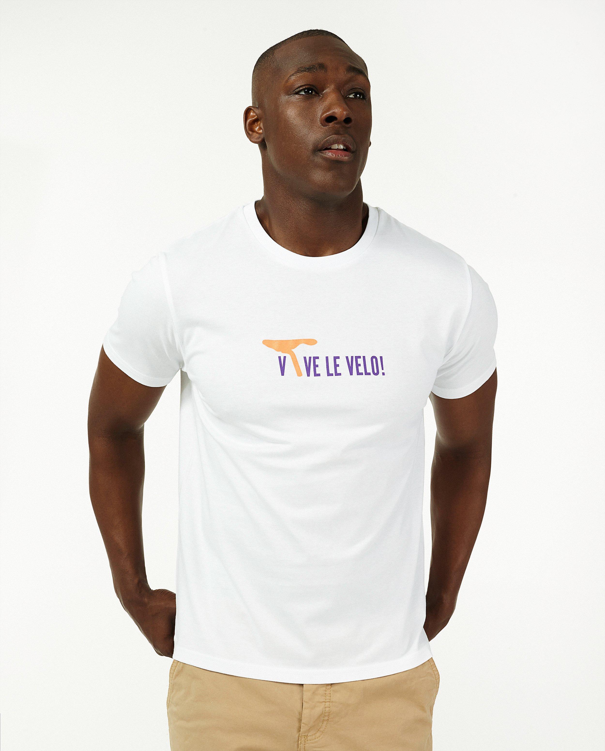 T-shirts - Biokatoenen T-shirt Vive le vélo