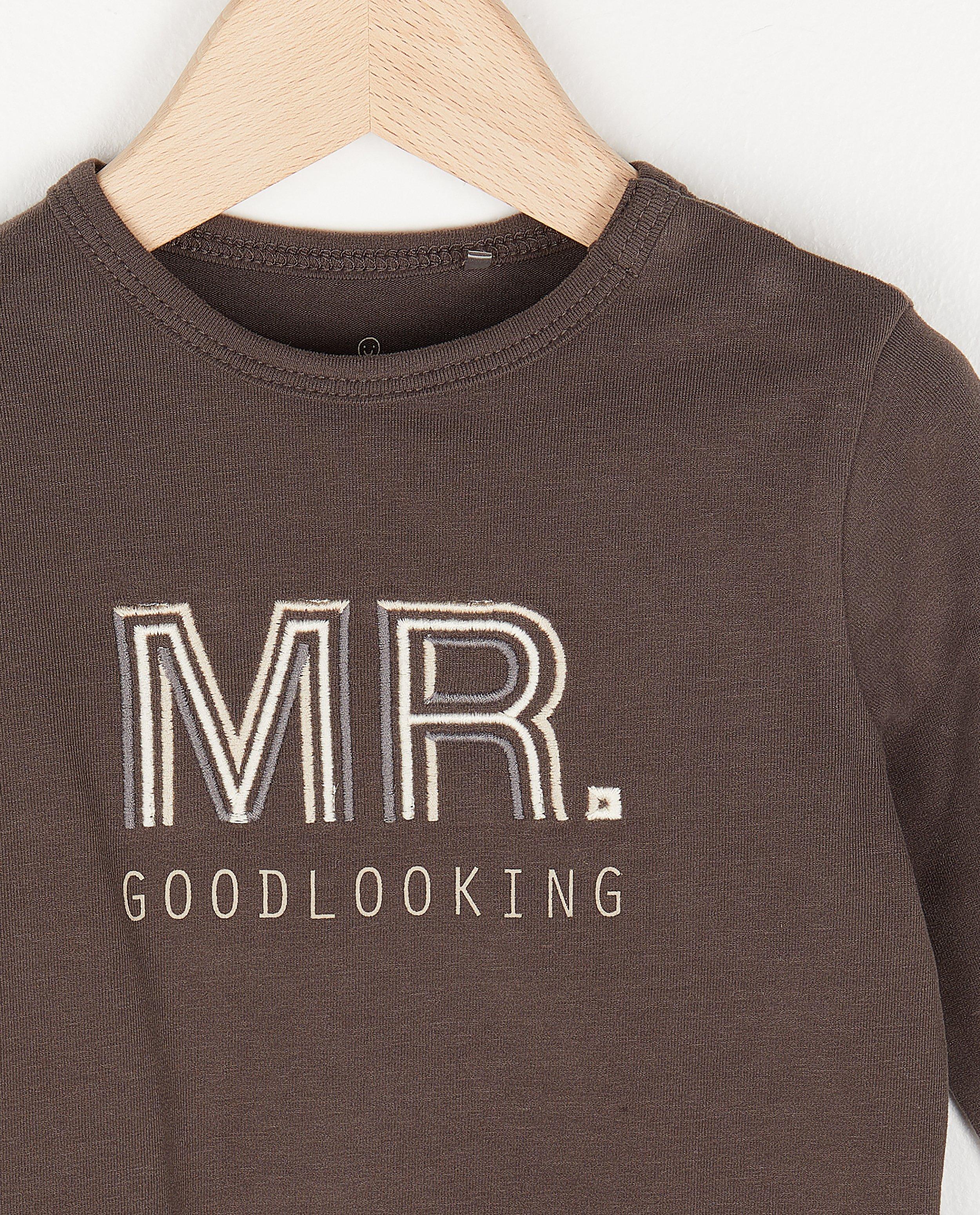 T-shirts - Biokatoenen longsleeve met opschrift