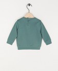 Sweaters - Blauwe sweater met opschrift BESTies