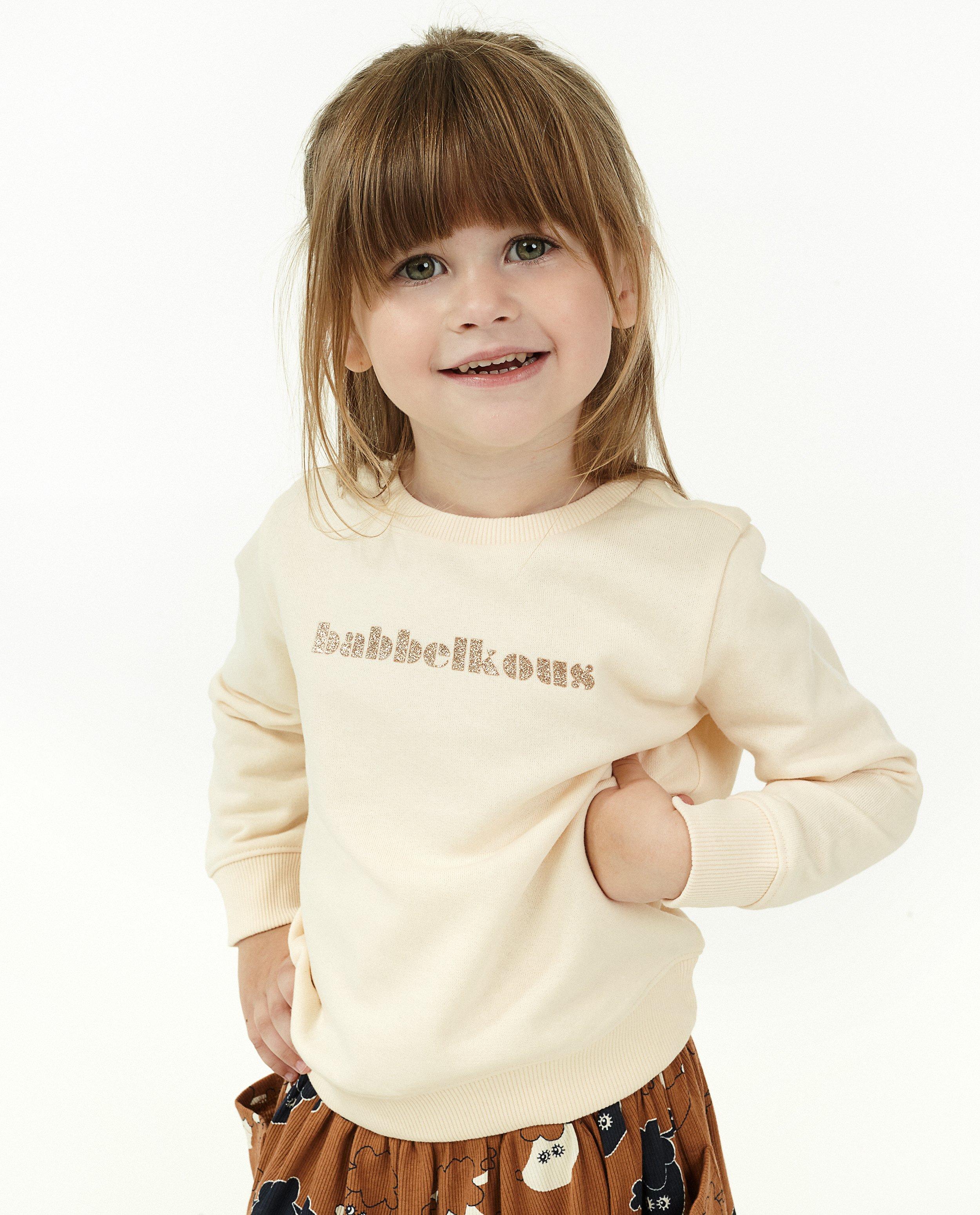 T-shirts - Sweater met glitteropschrift BESTies (NL)