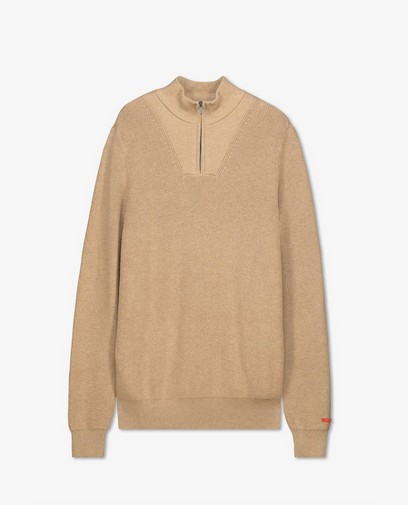 Pull beige avec fermeture à glissière Hampton Bays Pull beige avec fermeture à glissière Hampton Bays