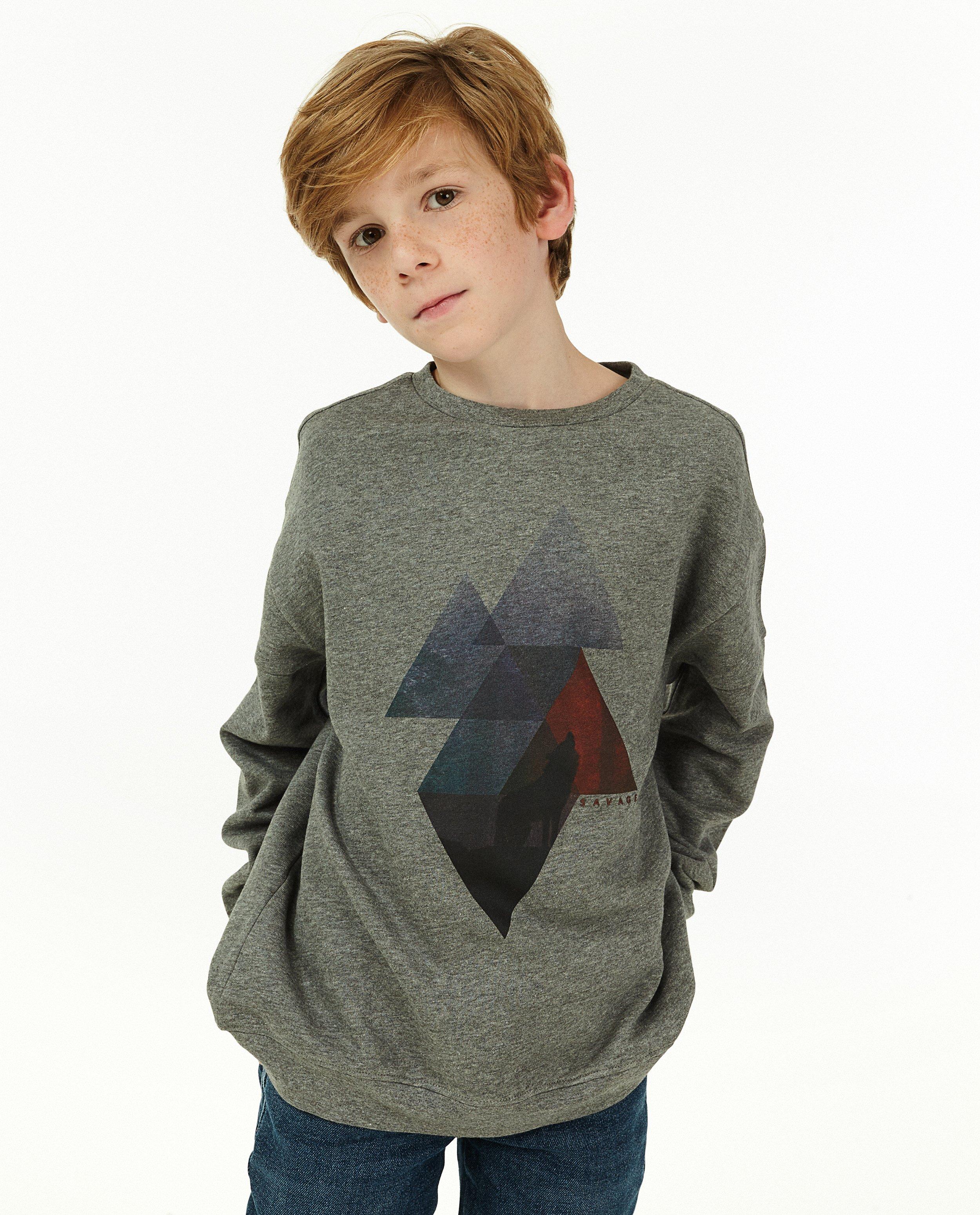 Sweaters - Bruine sweater met print Nachtwacht
