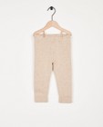 Leggings - Pantalon beige en fin tricot Nanja Massy