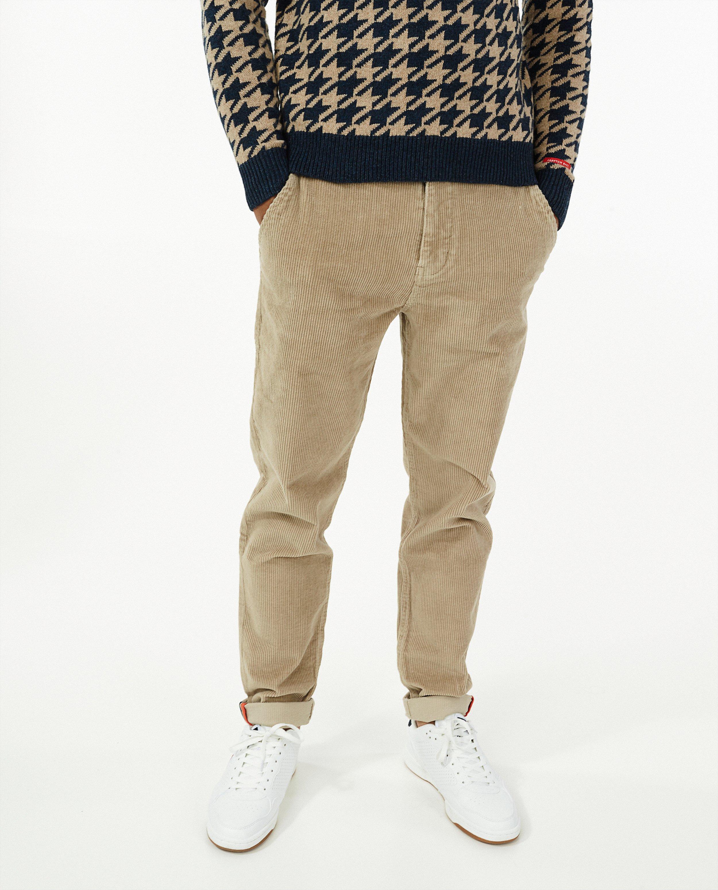 Beige broek van ribfluweel Hampton Bays - Product Detail - lichtbeige - afbeelding nummer 2