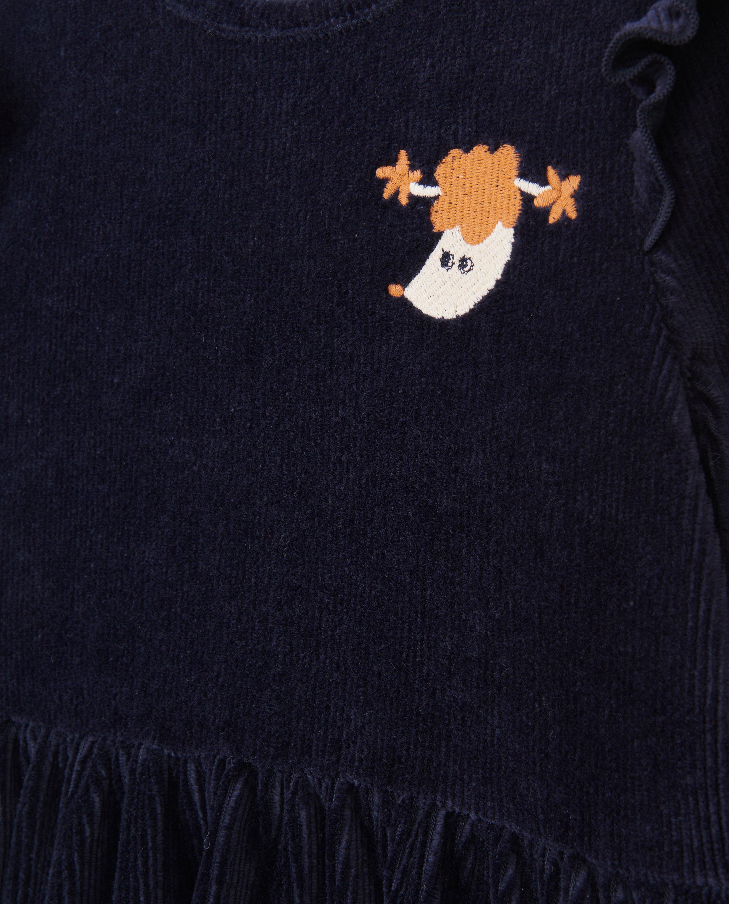 Kleedjes - Blauwe jurk met rib BESTies