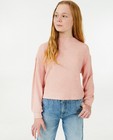 Sweaters - Roze sweater met rib BESTies