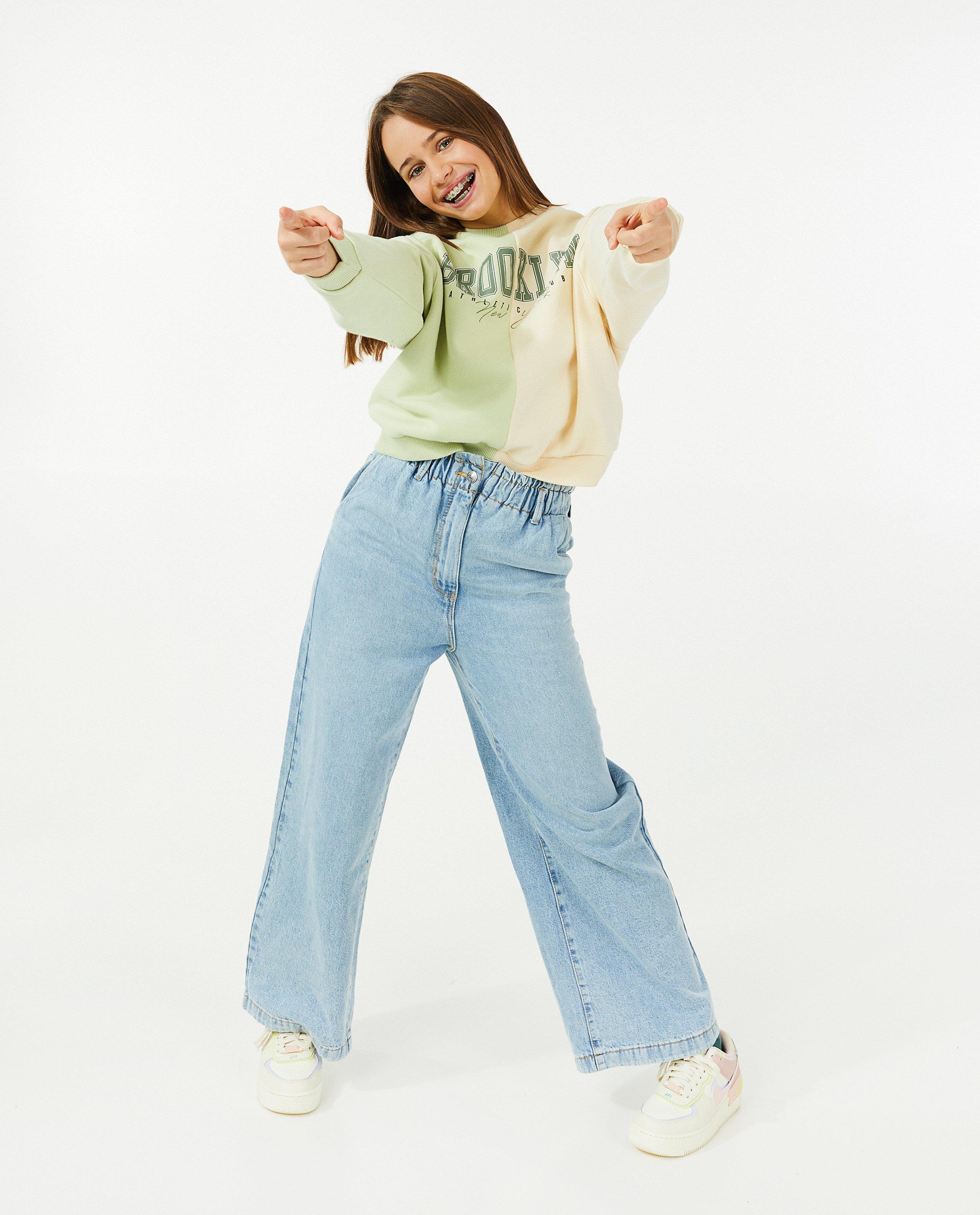 Color block-sweater met print - null - Groggy