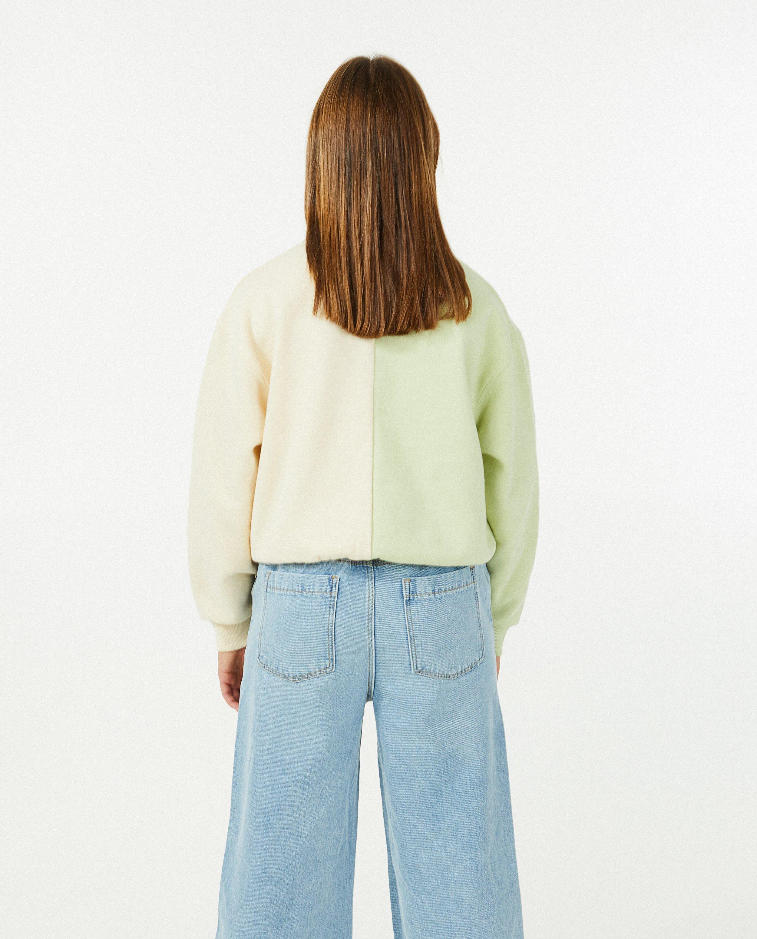Sweaters - Color block-sweater met print