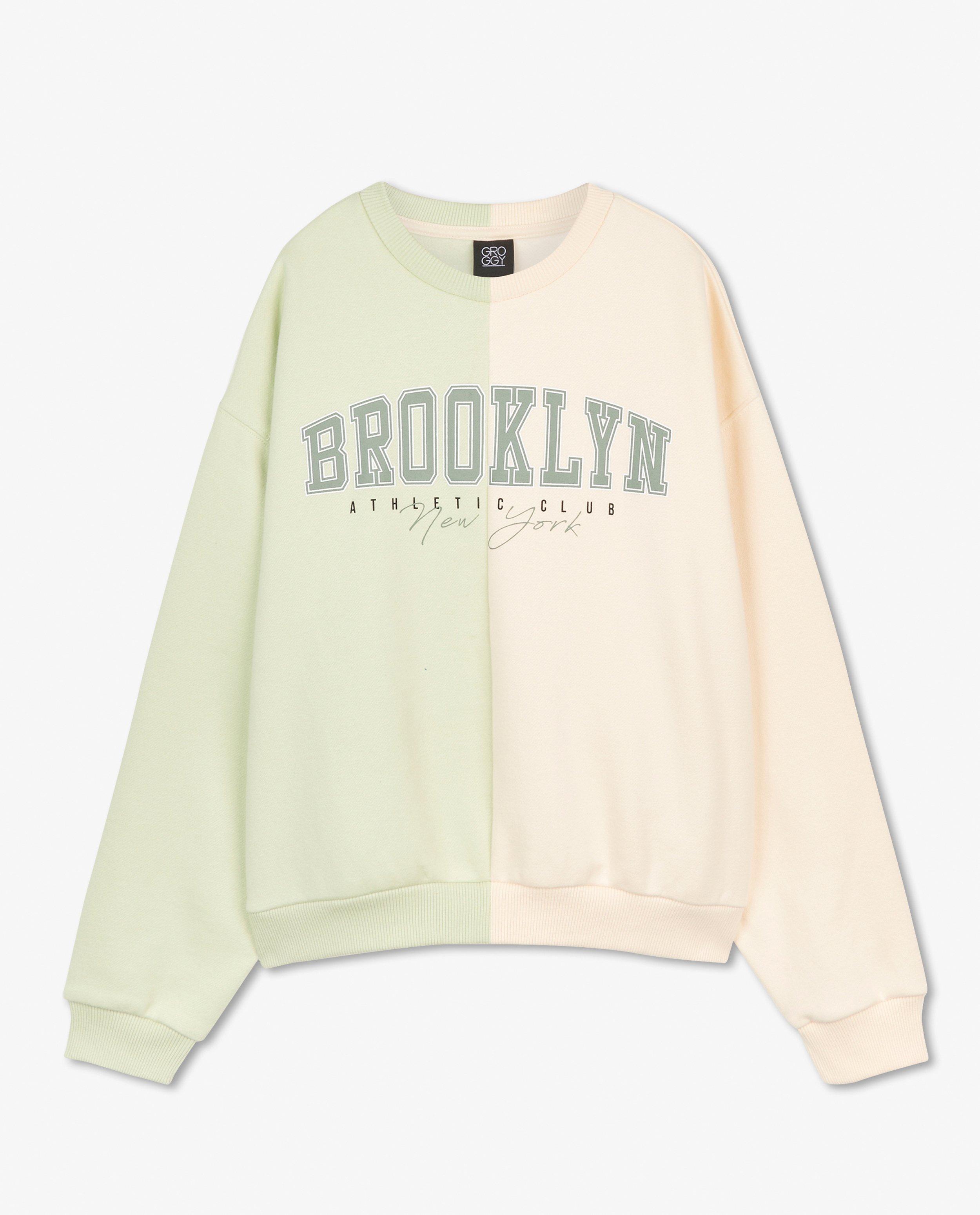Sweaters - Color block-sweater met print