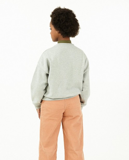 Sweaters - Mintgroene sweater met print