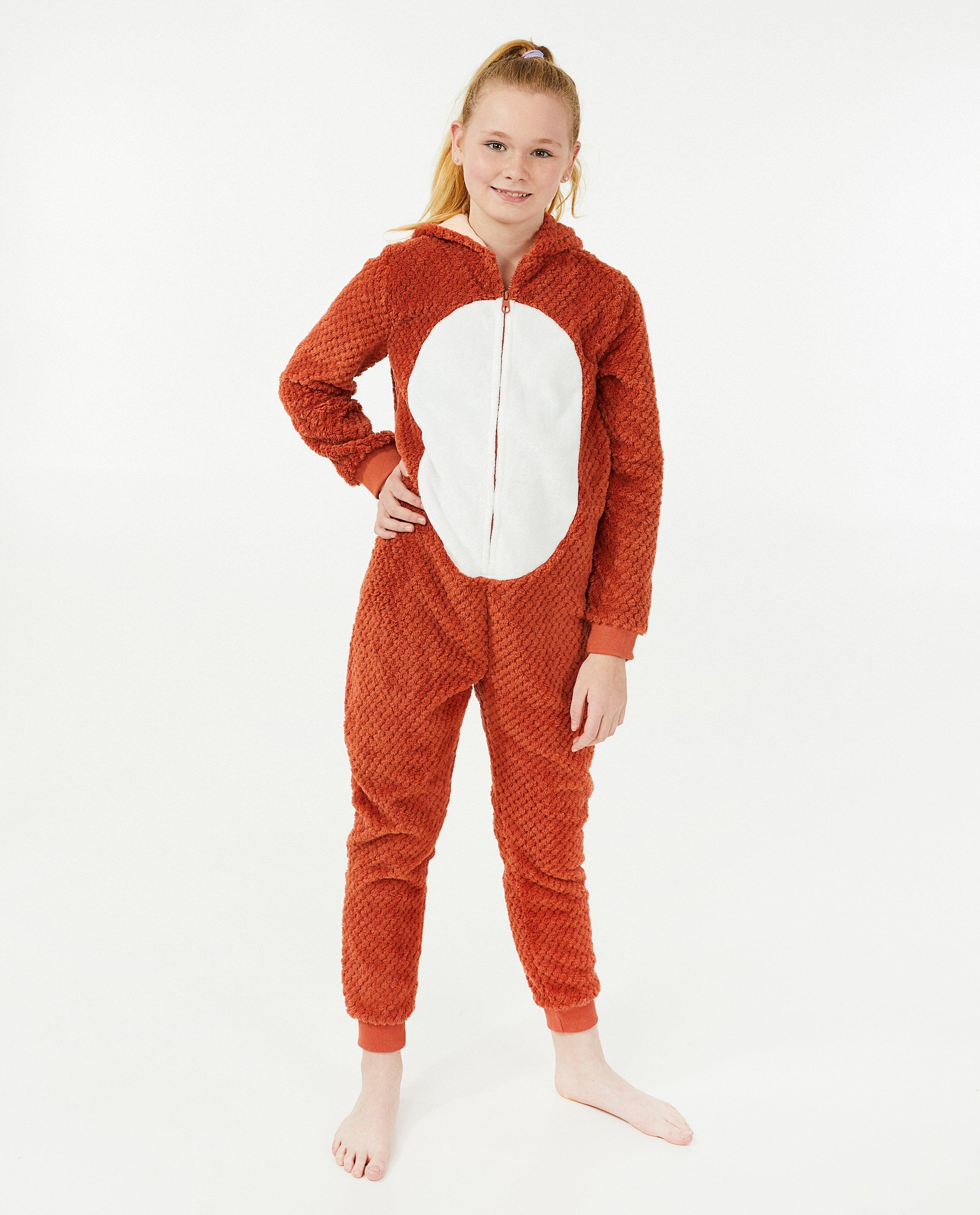 Bruine onesie, 7-14 jaar - null - Fish & Chips