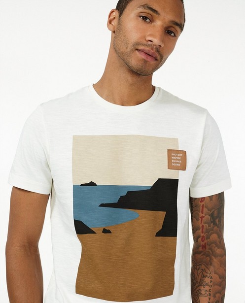 T-shirts - Wit T-shirt met print s.Oliver