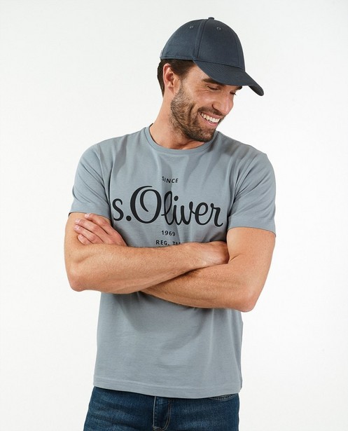T-shirts - Grijs T-shirt met opschrift s.Oliver