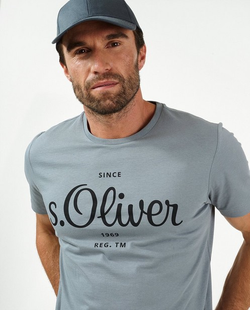 T-shirts - T-shirt gris à inscription s.Oliver