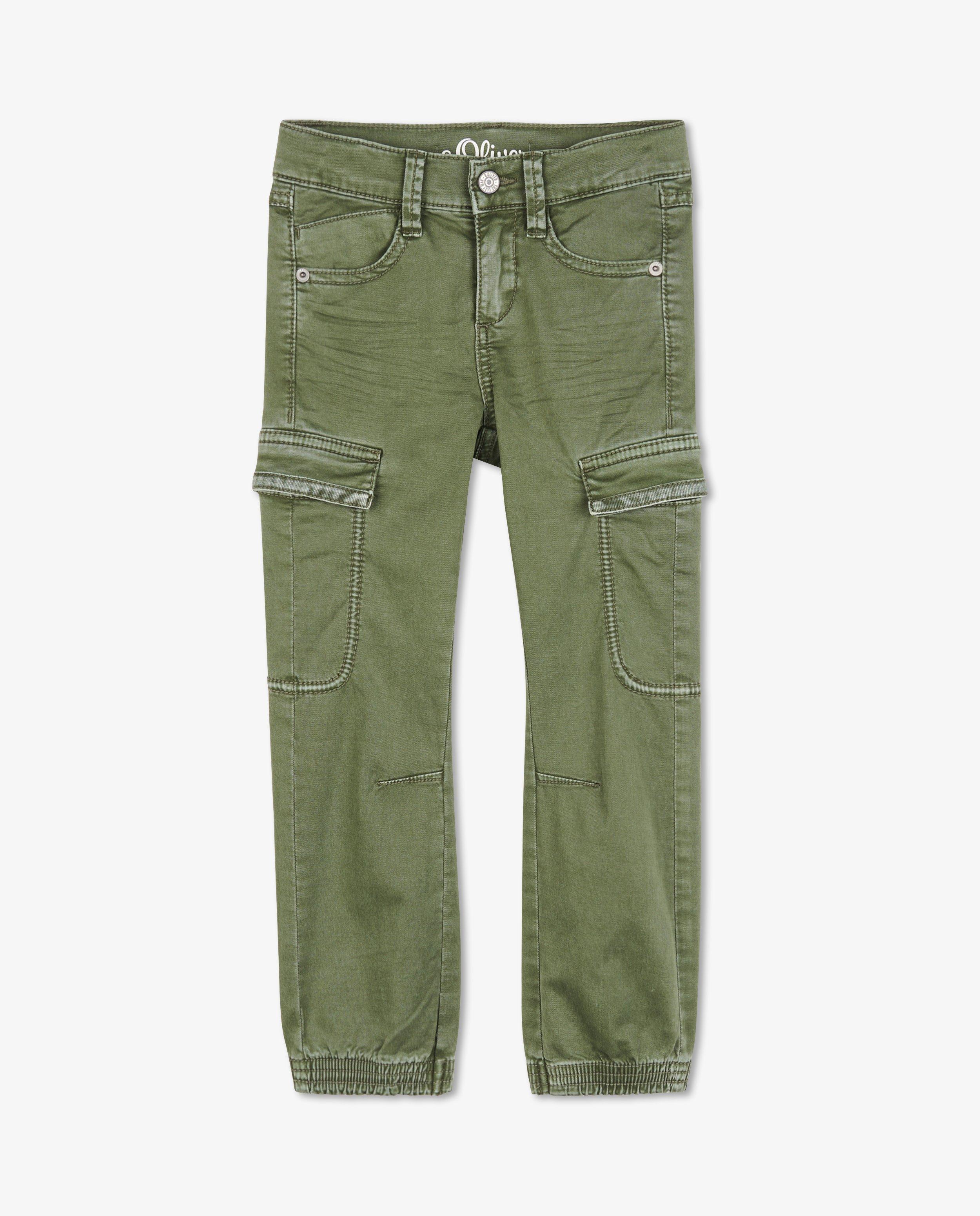 Groene cargo slim broek Brad s.Oliver - null - S. Oliver