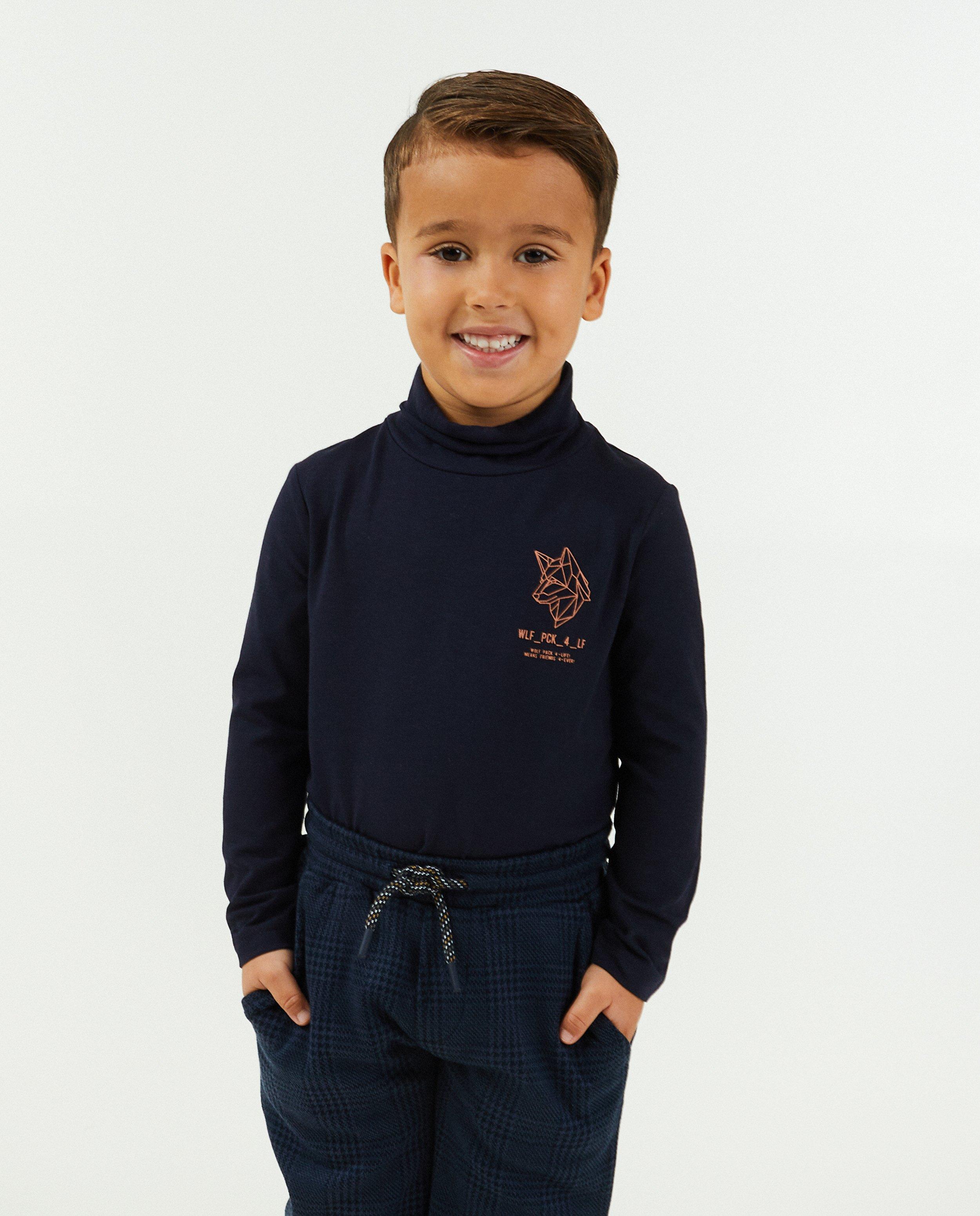 T-shirts - Sous-pull à imprimé en coton bio