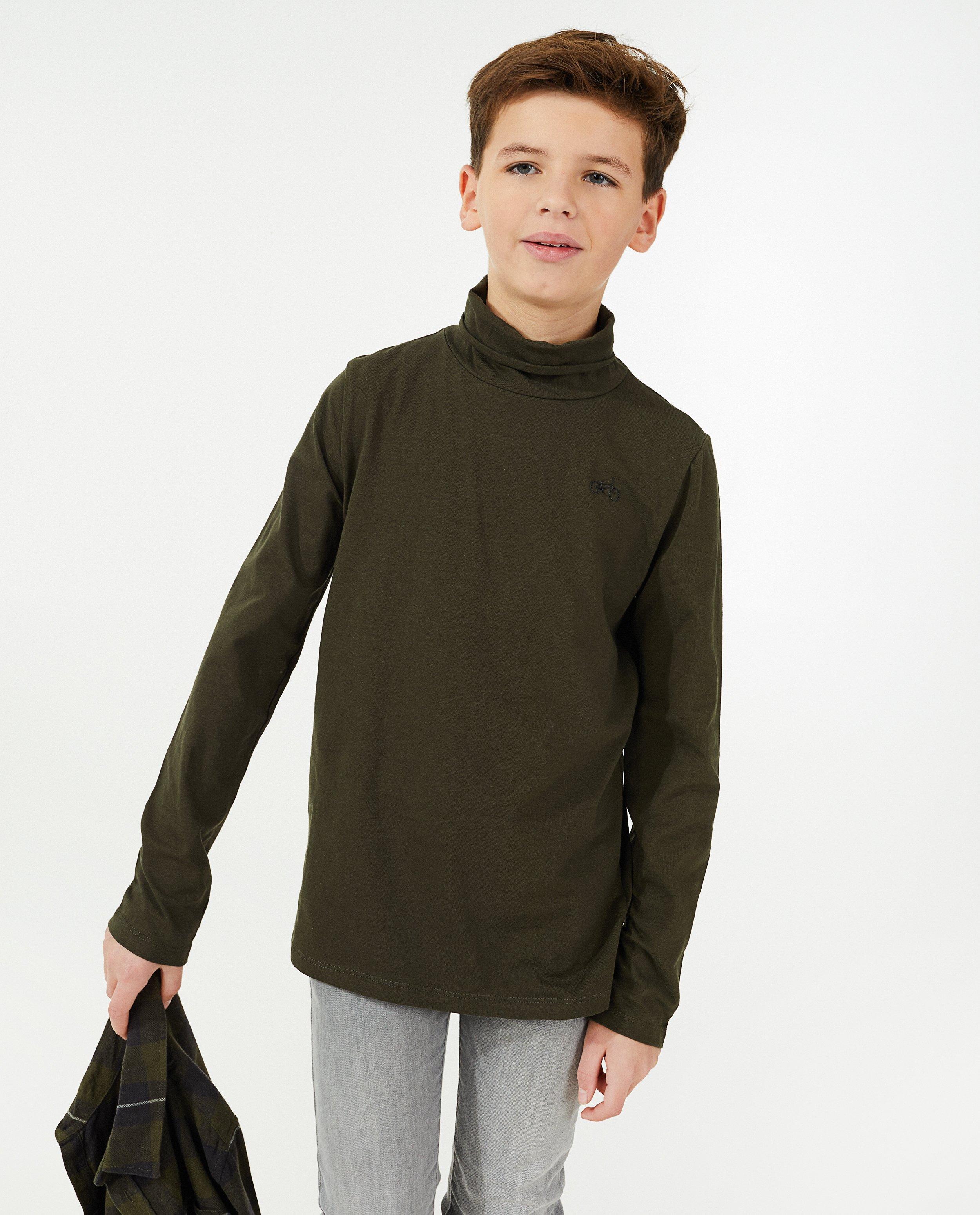 T-shirts - Biokatoenen souspull in kaki