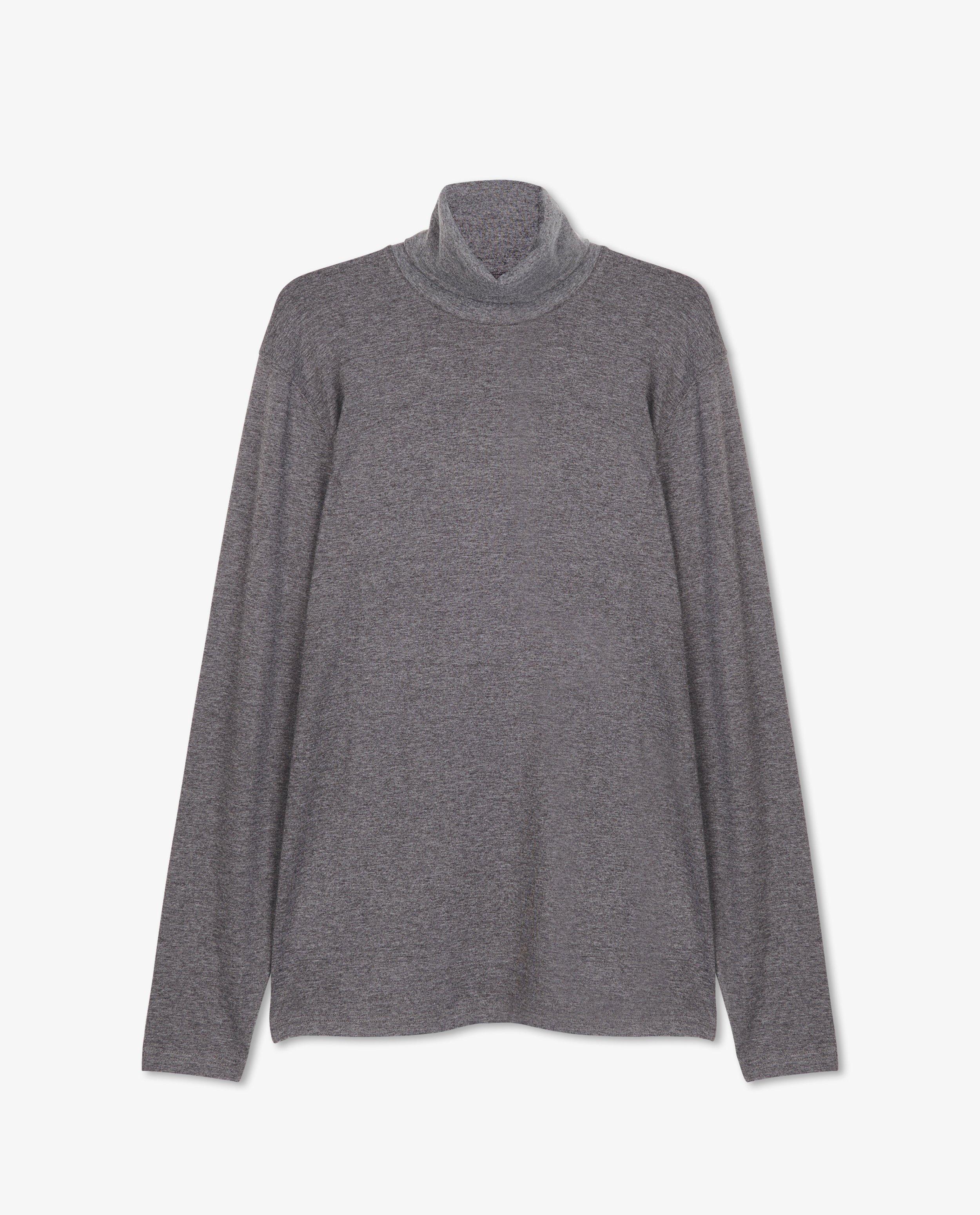 Sous-pull en coton bio gris - avec du stretch - Quarterback