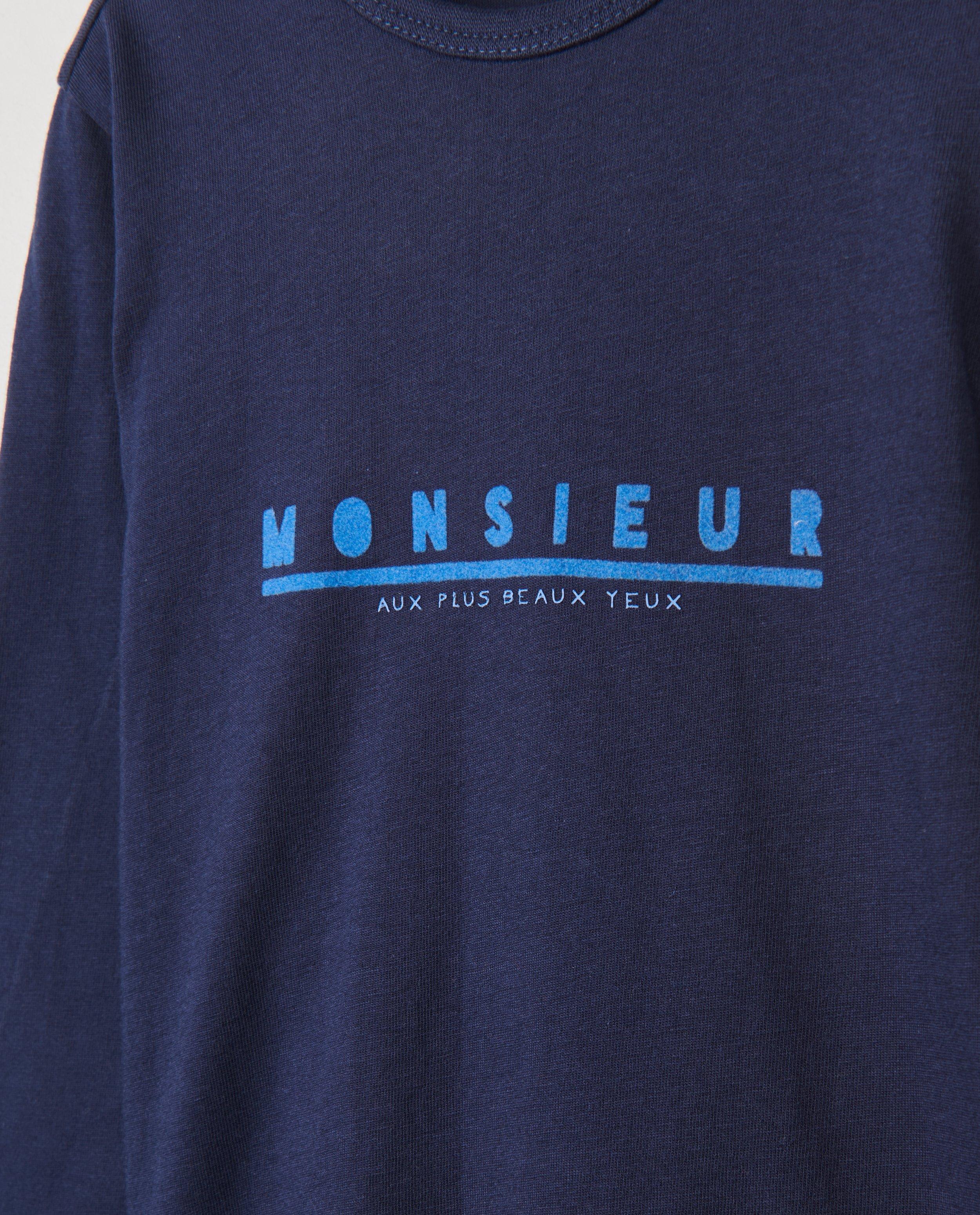 T-shirts - T-shirt vert à manches longues avec inscription FR