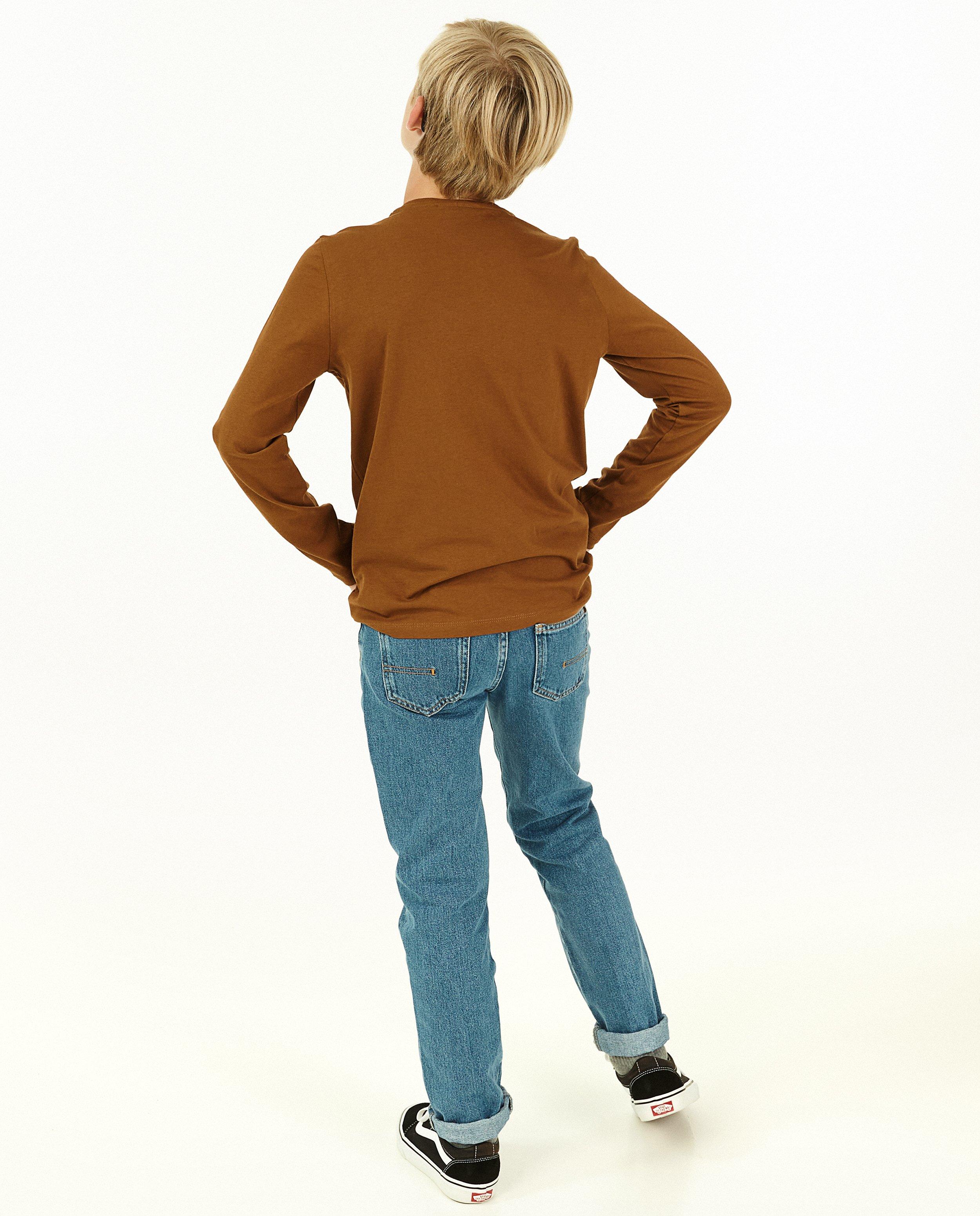 T-shirts - Kaki longsleeve met NL opschrift