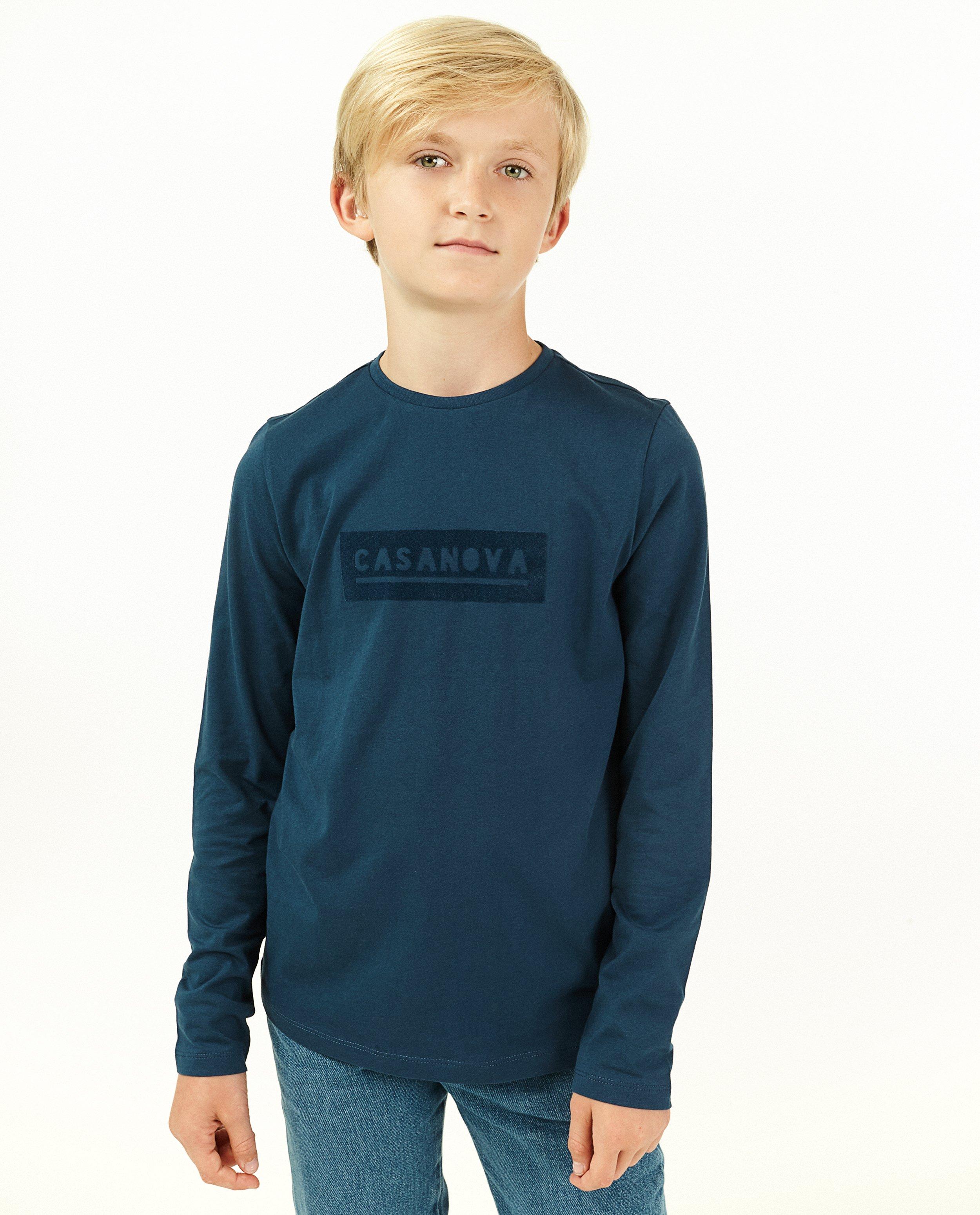 T-shirts - Kaki longsleeve met FR opschrift