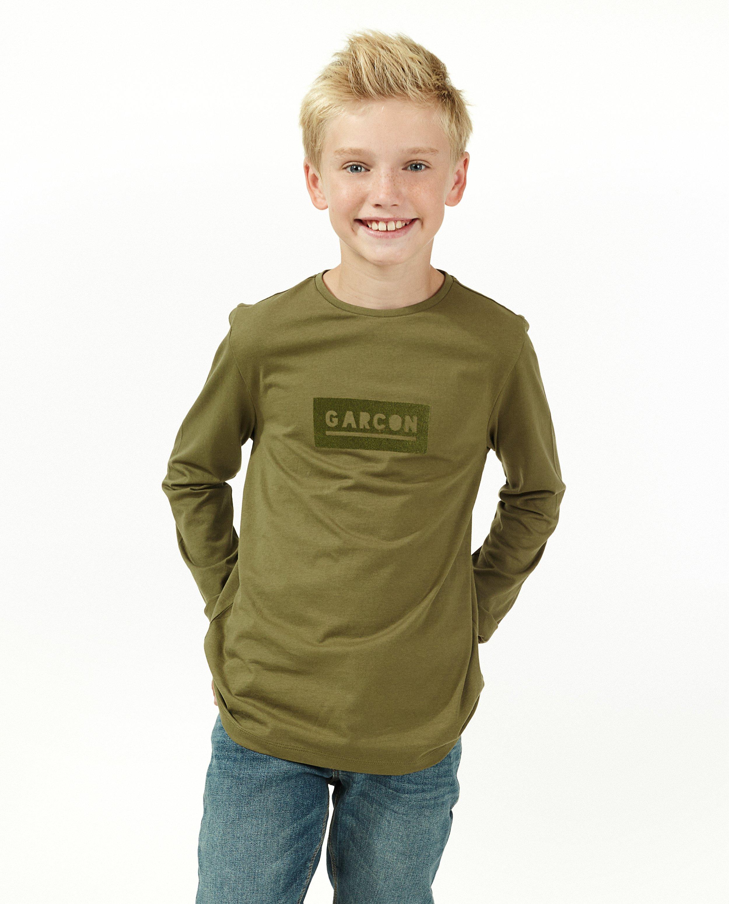 T-shirts - Kaki longsleeve met FR opschrift