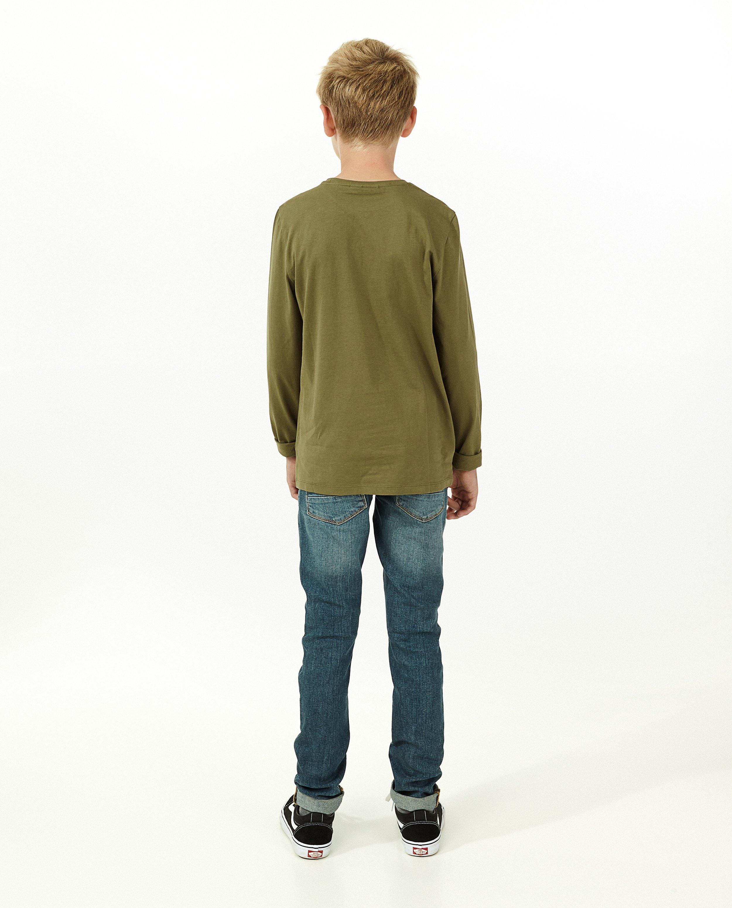 T-shirts - Kaki longsleeve met FR opschrift