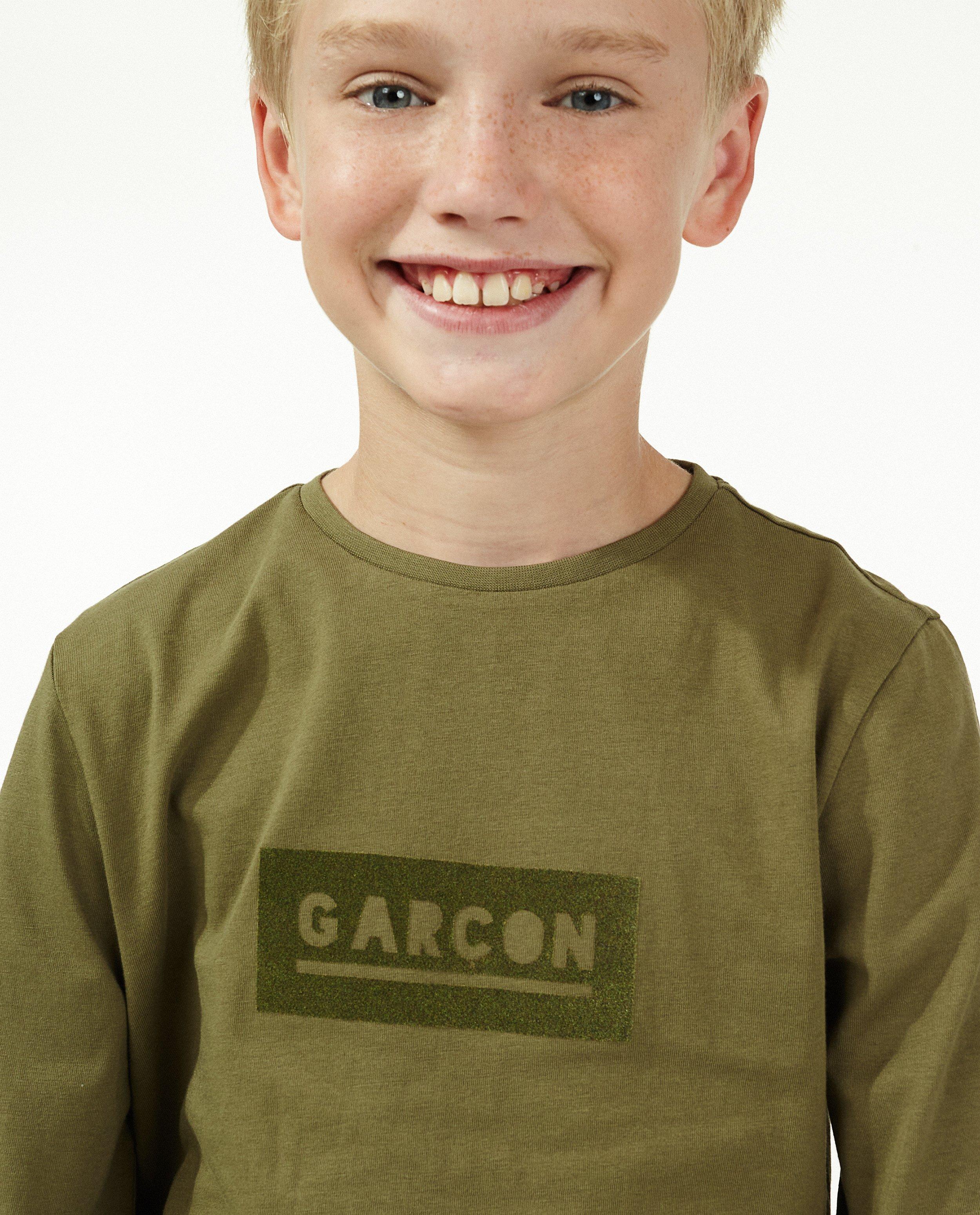 T-shirts - Kaki longsleeve met FR opschrift