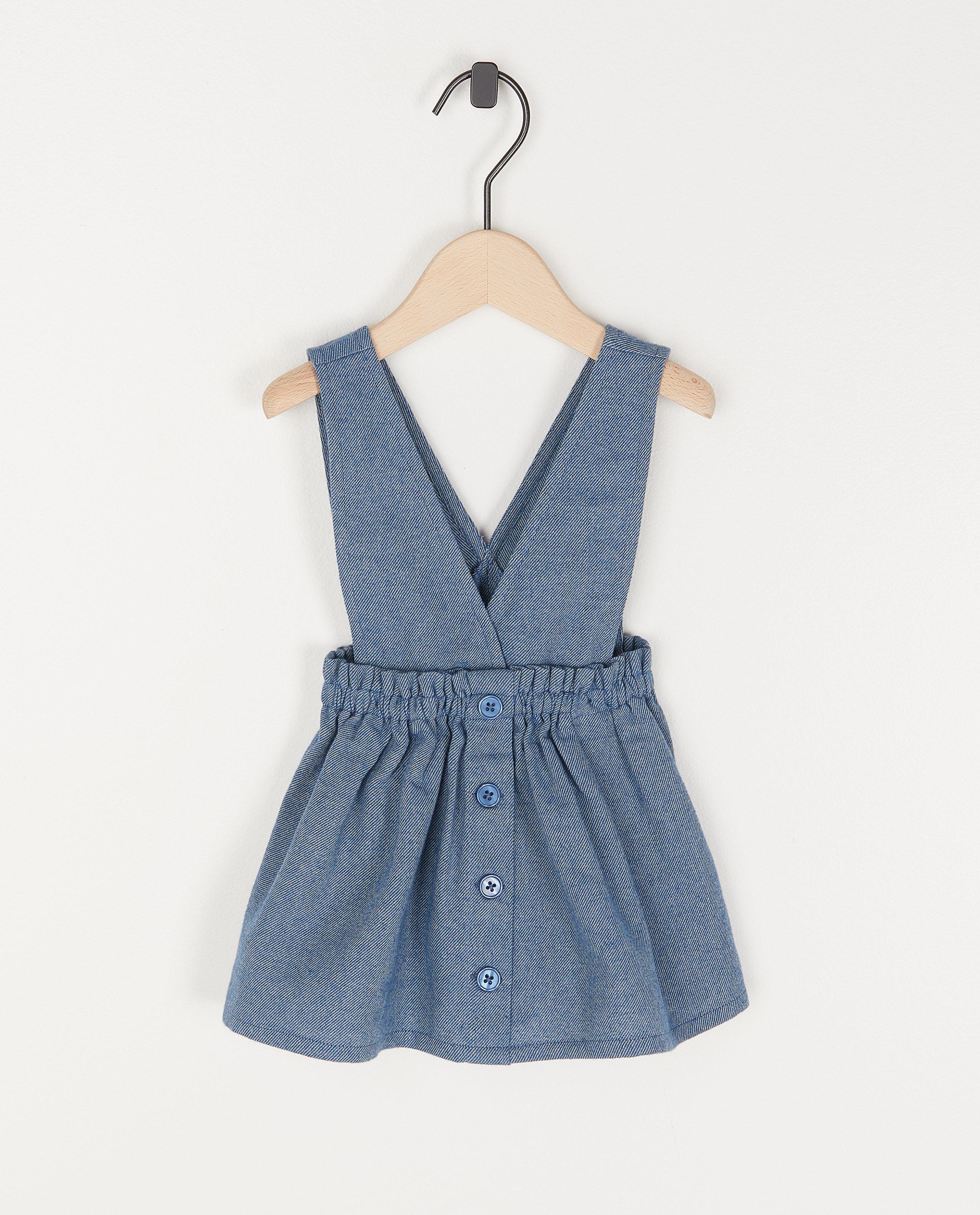 Blauw salopette jurkje - null - Cuddles and Smiles