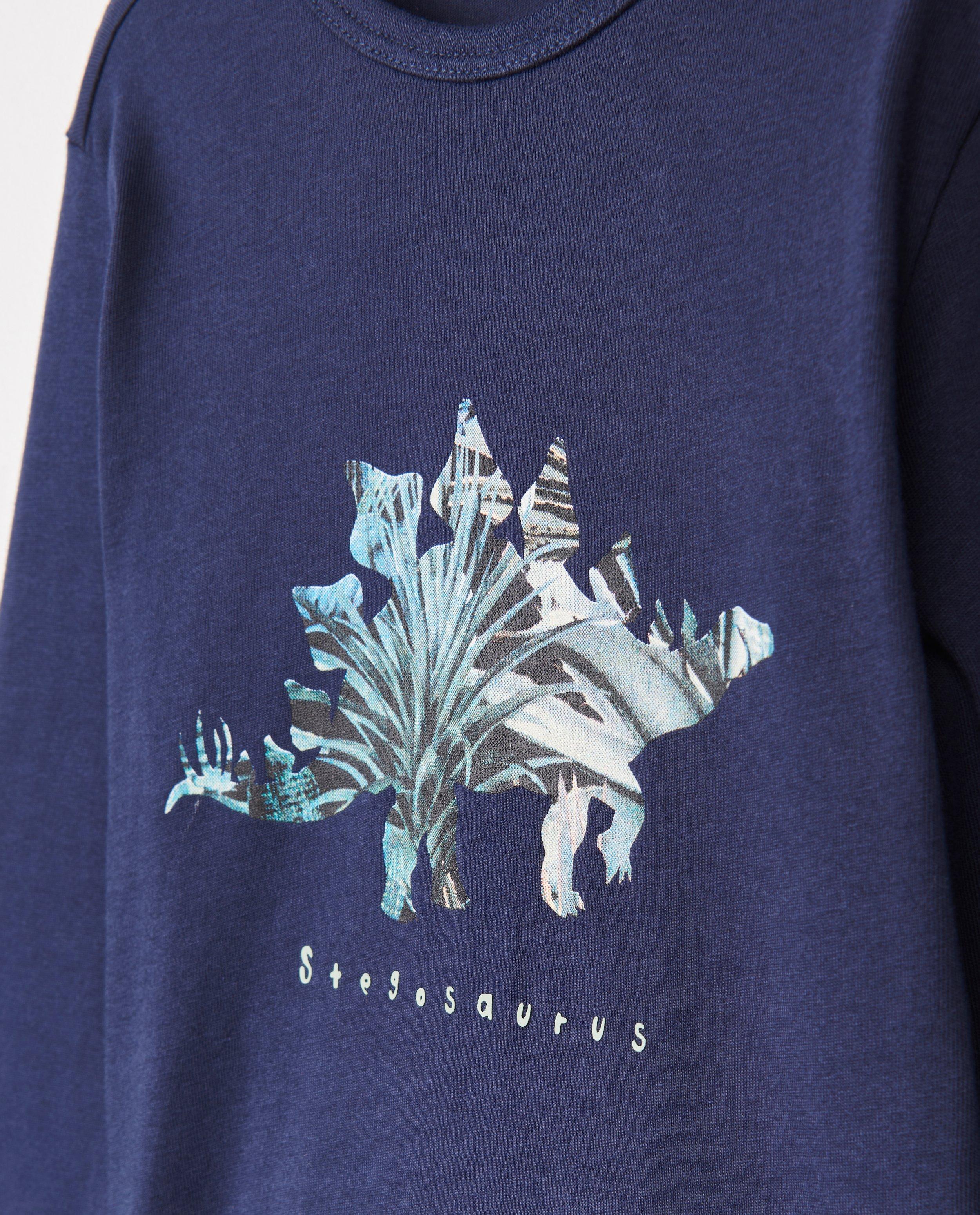 T-shirts - T-shirt vert à manches longues, imprimé de dino