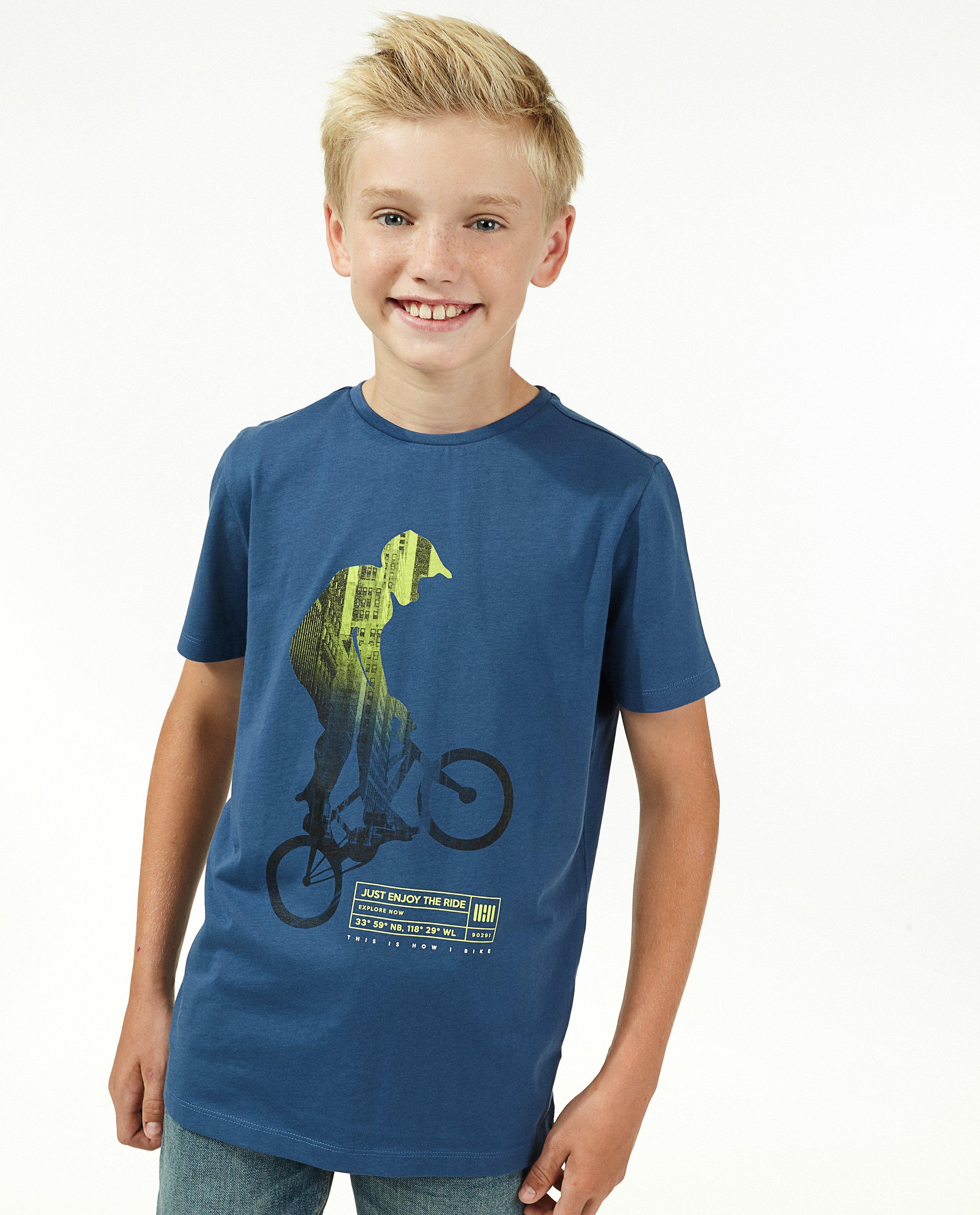 T-shirts - Lichtgrijs T-shirt met print