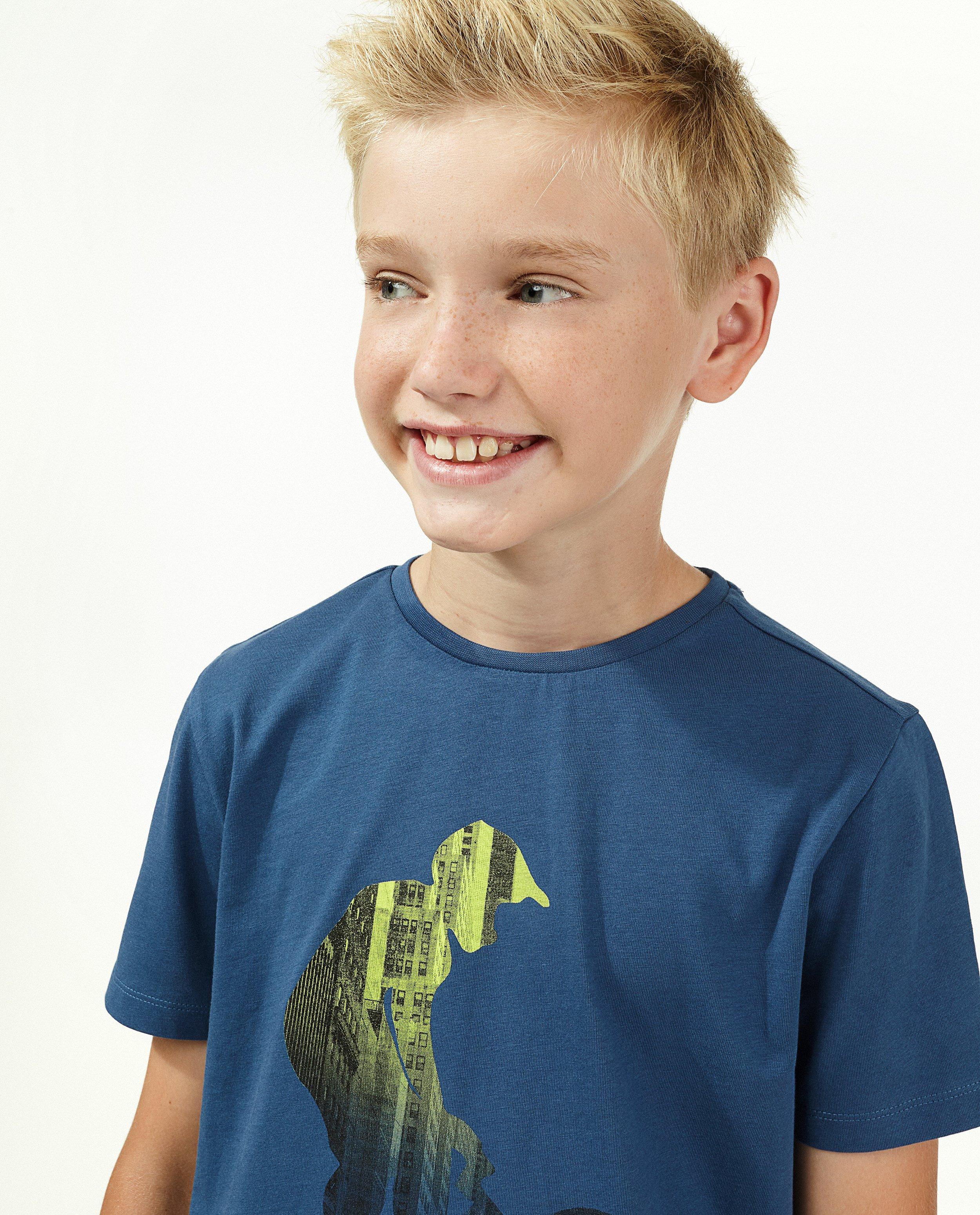 T-shirts - Lichtgrijs T-shirt met print
