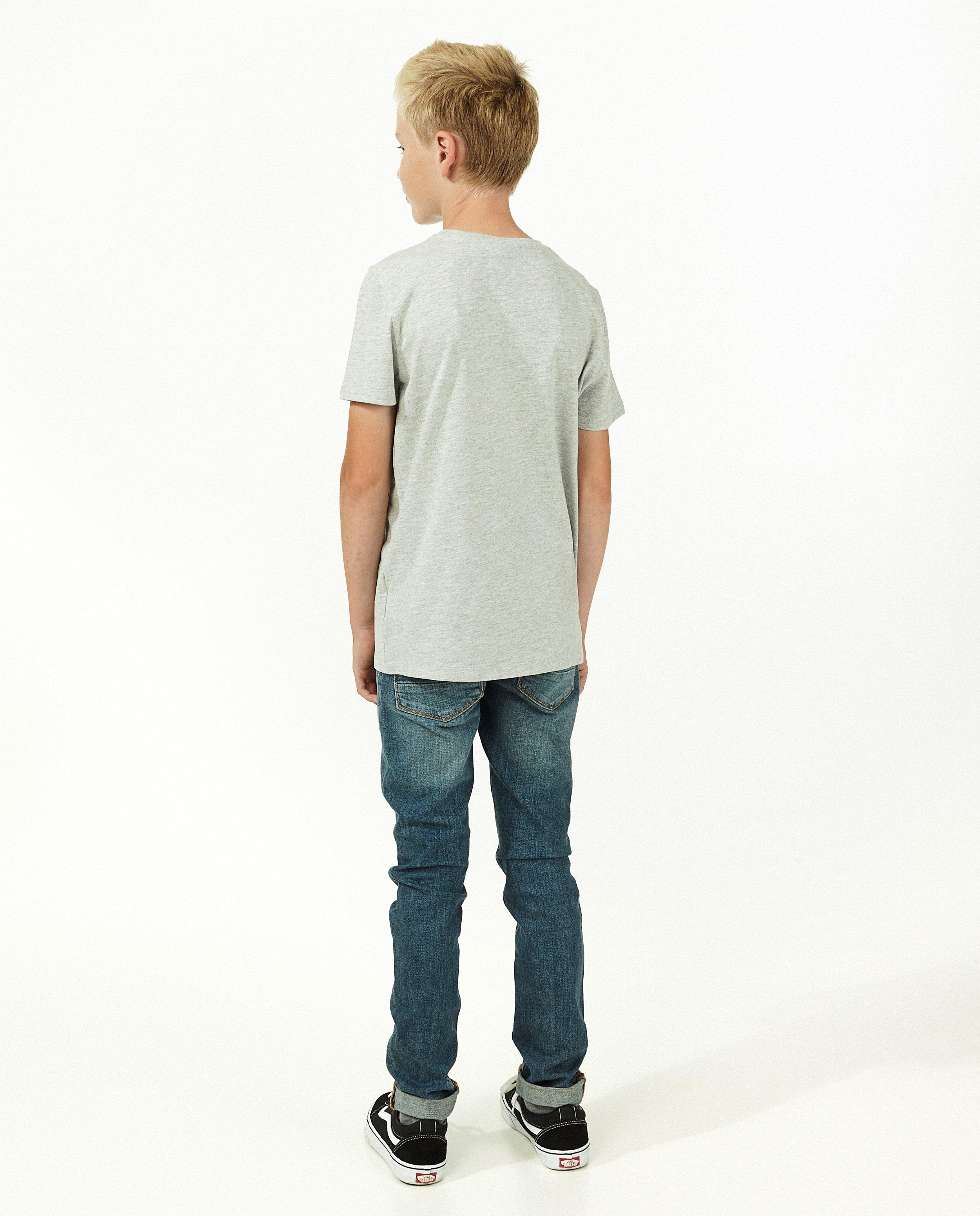 T-shirts - Lichtgrijs T-shirt met print