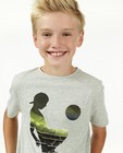 T-shirts - Lichtgrijs T-shirt met print