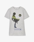 T-shirts - Lichtgrijs T-shirt met print