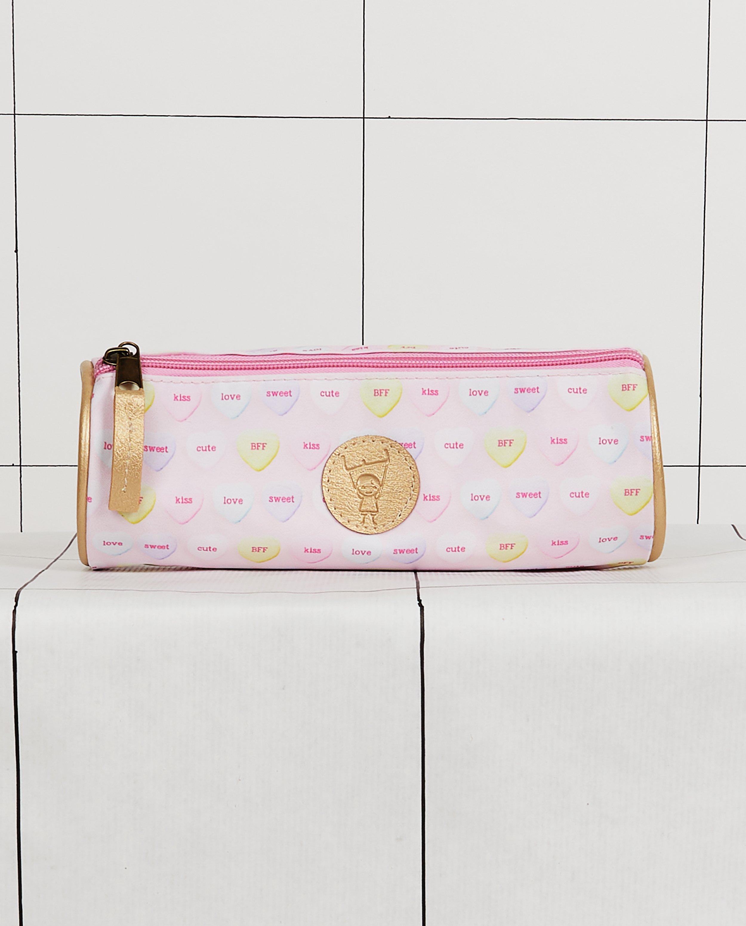 Plumier avec des petits cœurs en sucre Enfant Terrible - 24 cm - JBC