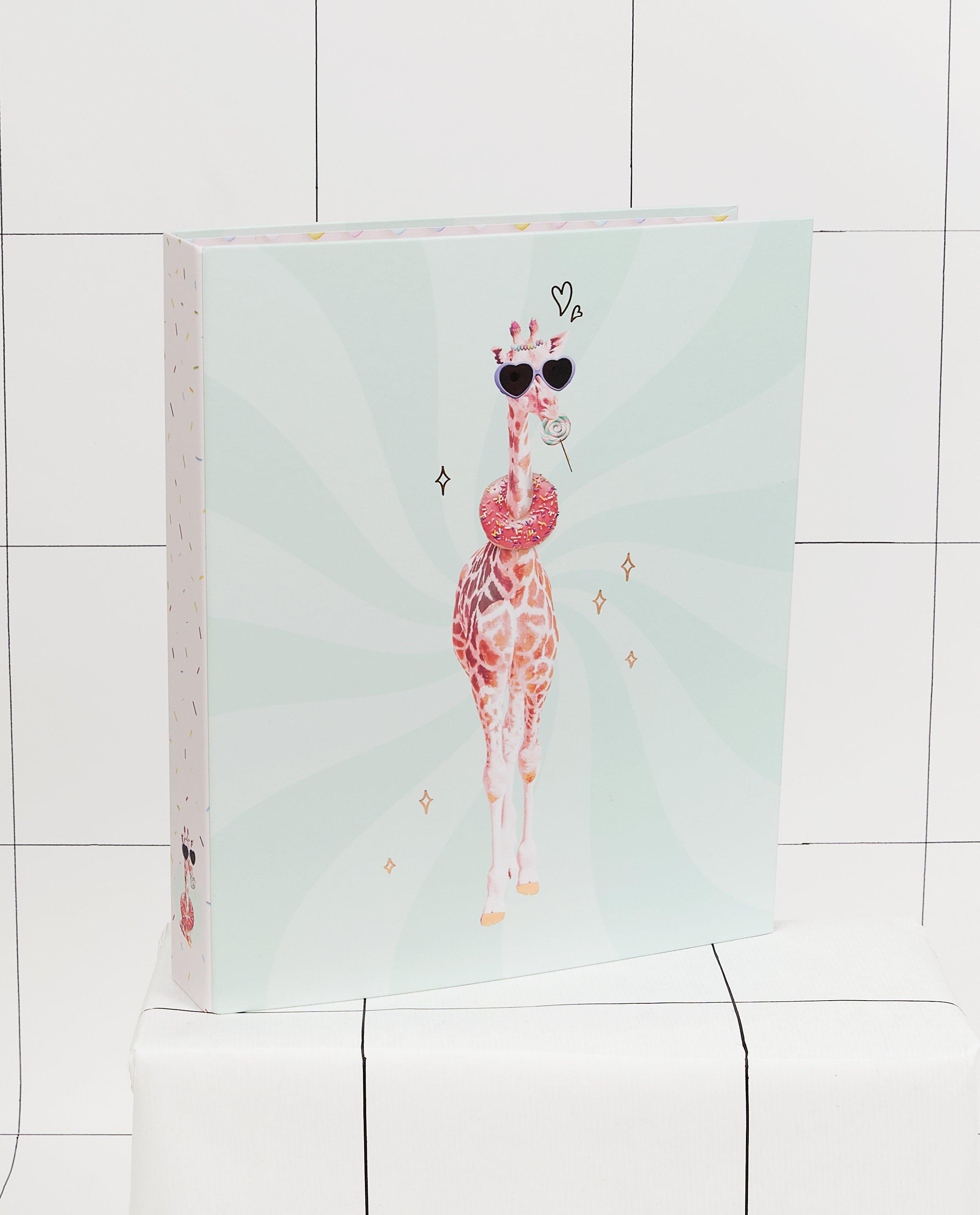 Classeur à anneaux avec une girafe Enfant Terrible  - A4 - JBC