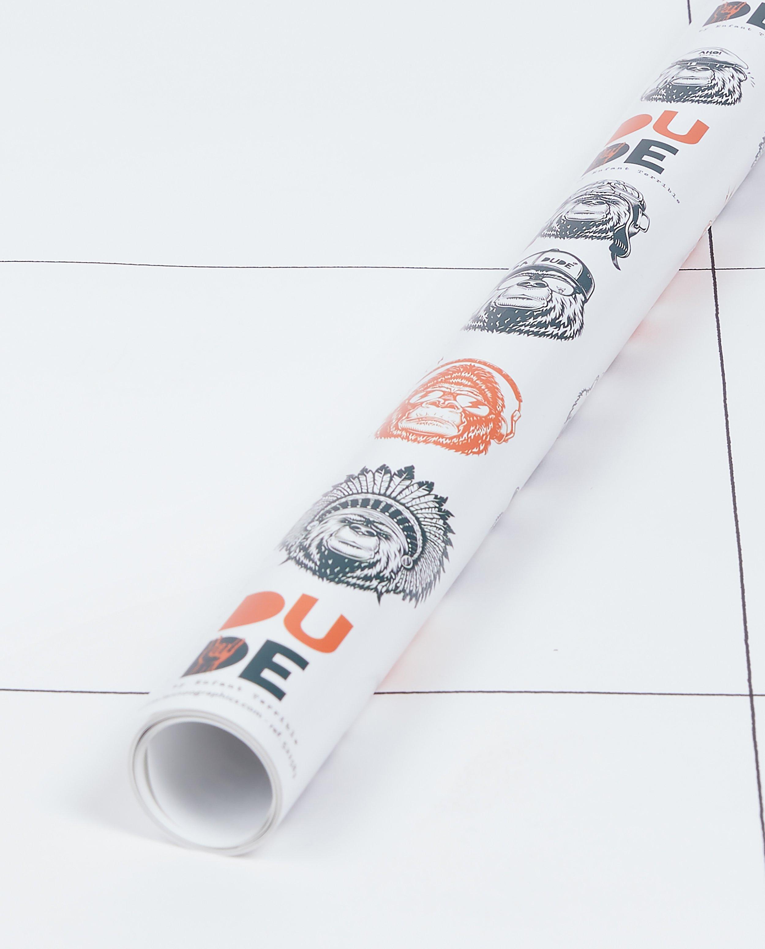 Kaftpapier met print Enfant Terrible - beer en gorilla - JBC