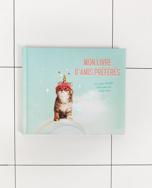 Vriendenboek met print Enfant Terrible (FR) - poes - JBC