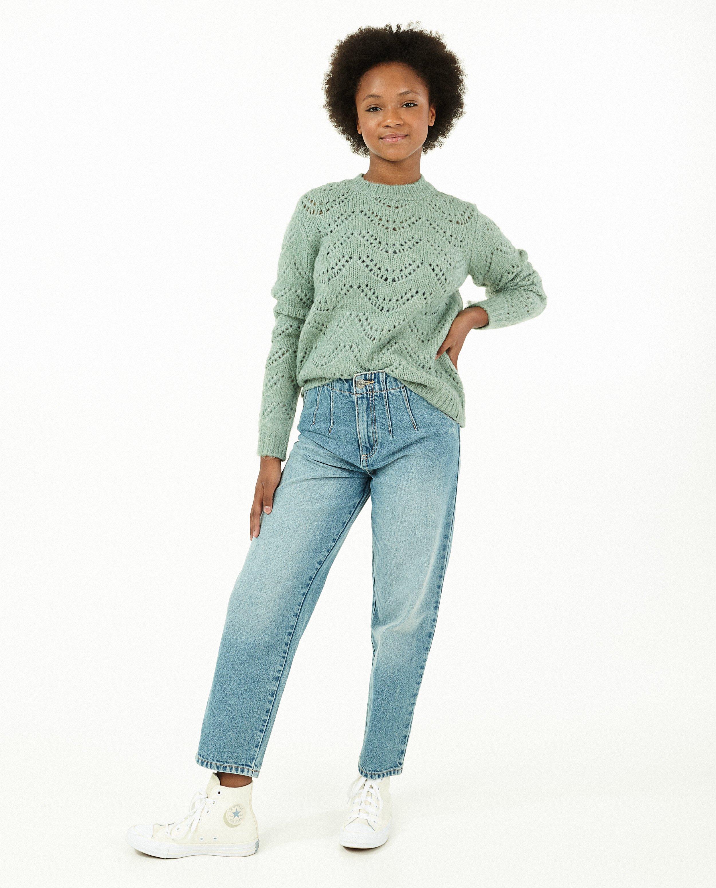 Jeans mom bleu - long - Fish & Chips